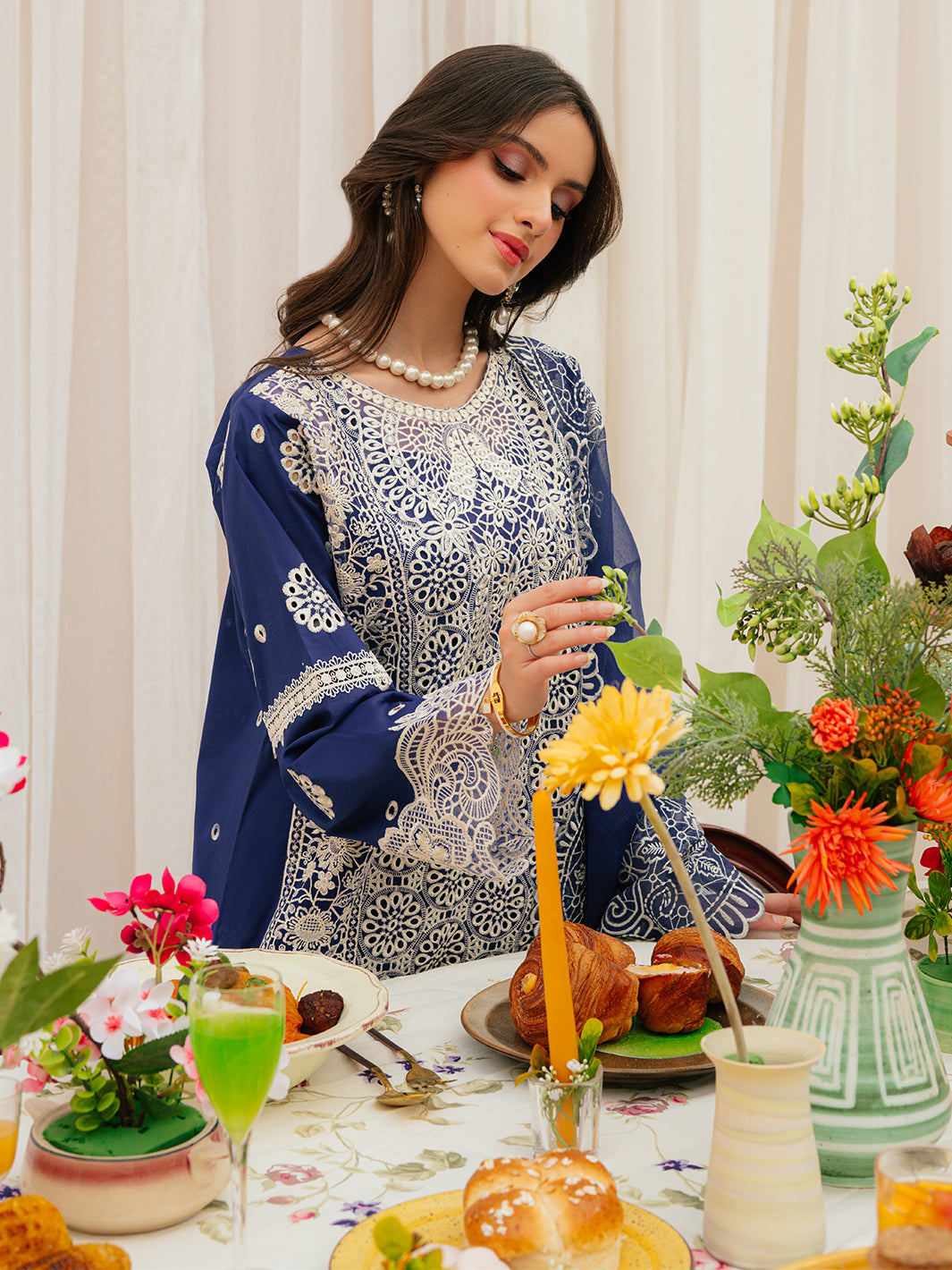 Mahnur | Allenura Luxury Lawn 24 | ELYSIUM by Mahnur - Designer Dress - Type: Ladies Clothes - Available at Libayah - 100% Original