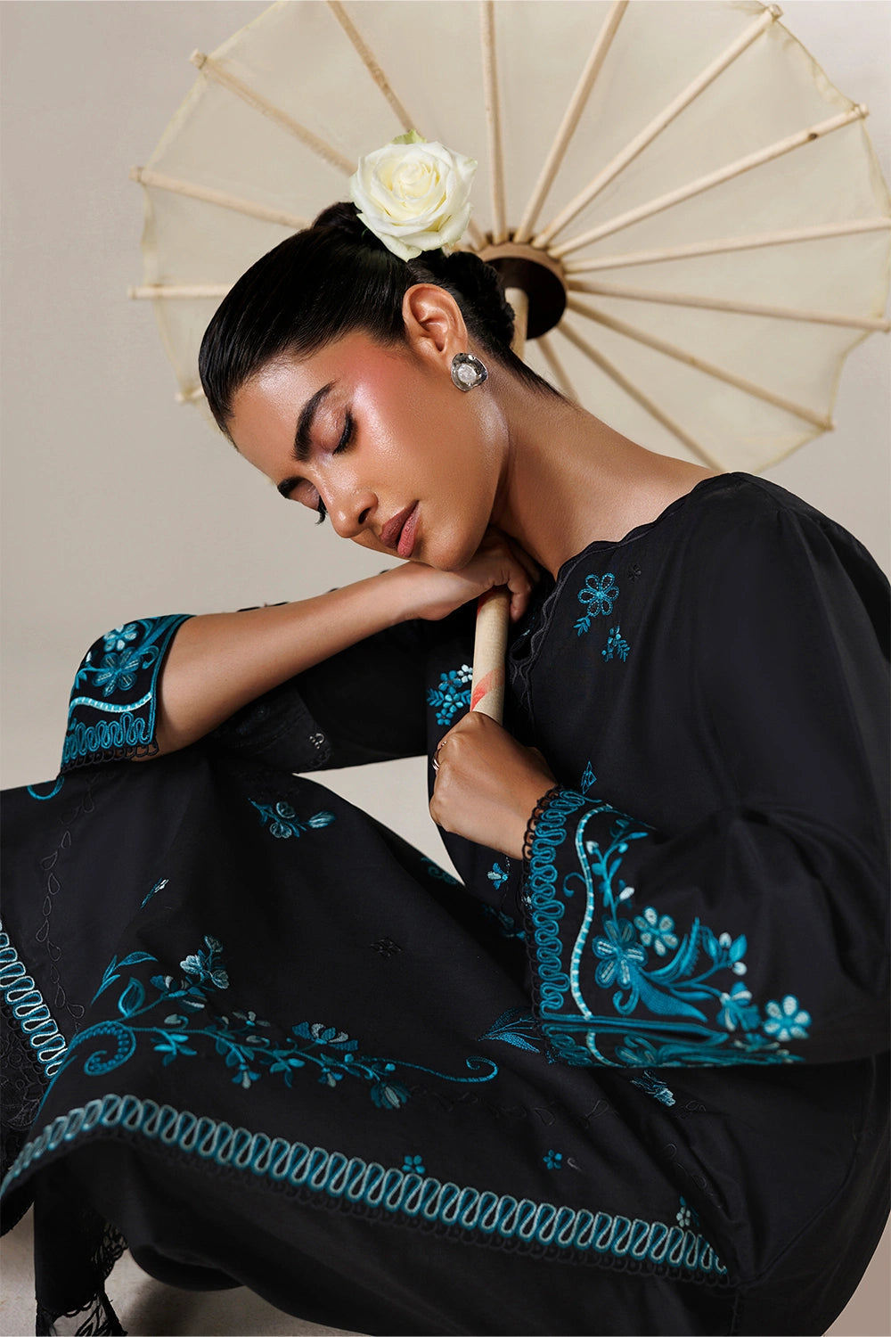 Azure | Chic Essentials | Emerald Galaxy by Azure - Designer Dress  - Type : Ladies Clothes - Available at Libayah - 100% Original 