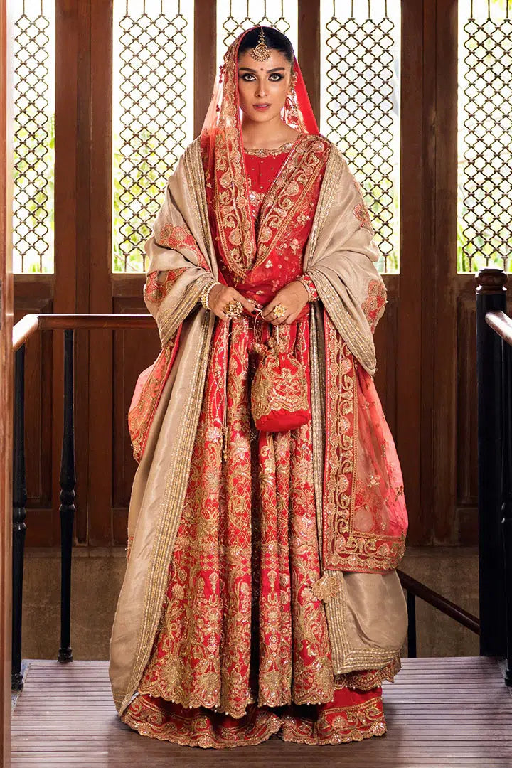 Erum Khan | Jahan Wedding 23 | Rani by Erum Khan - Designer Dress  - Type : Wedding Dress - Available at Libayah - 100% Original 