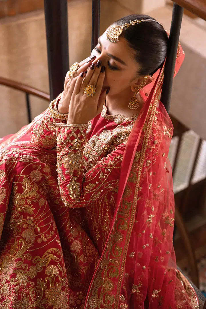 Erum Khan | Jahan Wedding 23 | Rani by Erum Khan - Designer Dress  - Type : Wedding Dress - Available at Libayah - 100% Original 