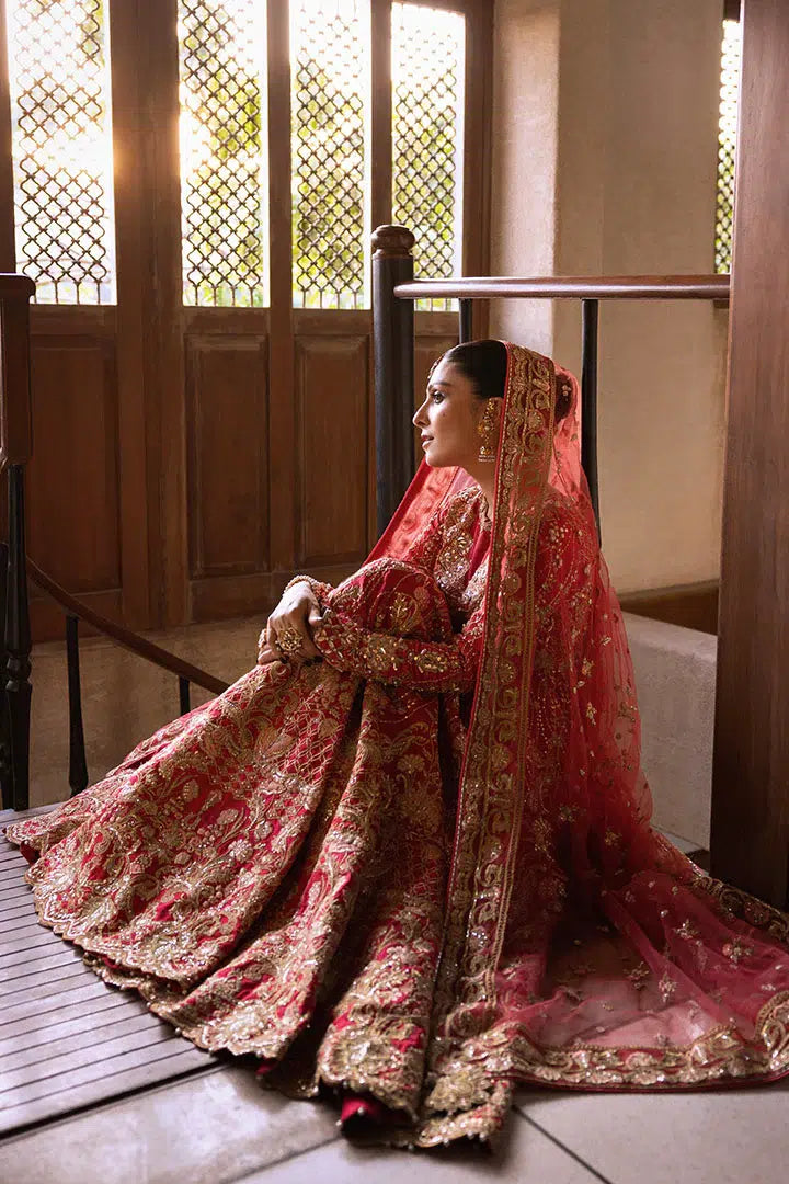 Erum Khan | Jahan Wedding 23 | Rani by Erum Khan - Designer Dress  - Type : Wedding Dress - Available at Libayah - 100% Original 