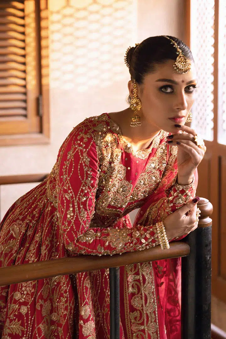 Erum Khan | Jahan Wedding 23 | Rani by Erum Khan - Designer Dress  - Type : Wedding Dress - Available at Libayah - 100% Original 