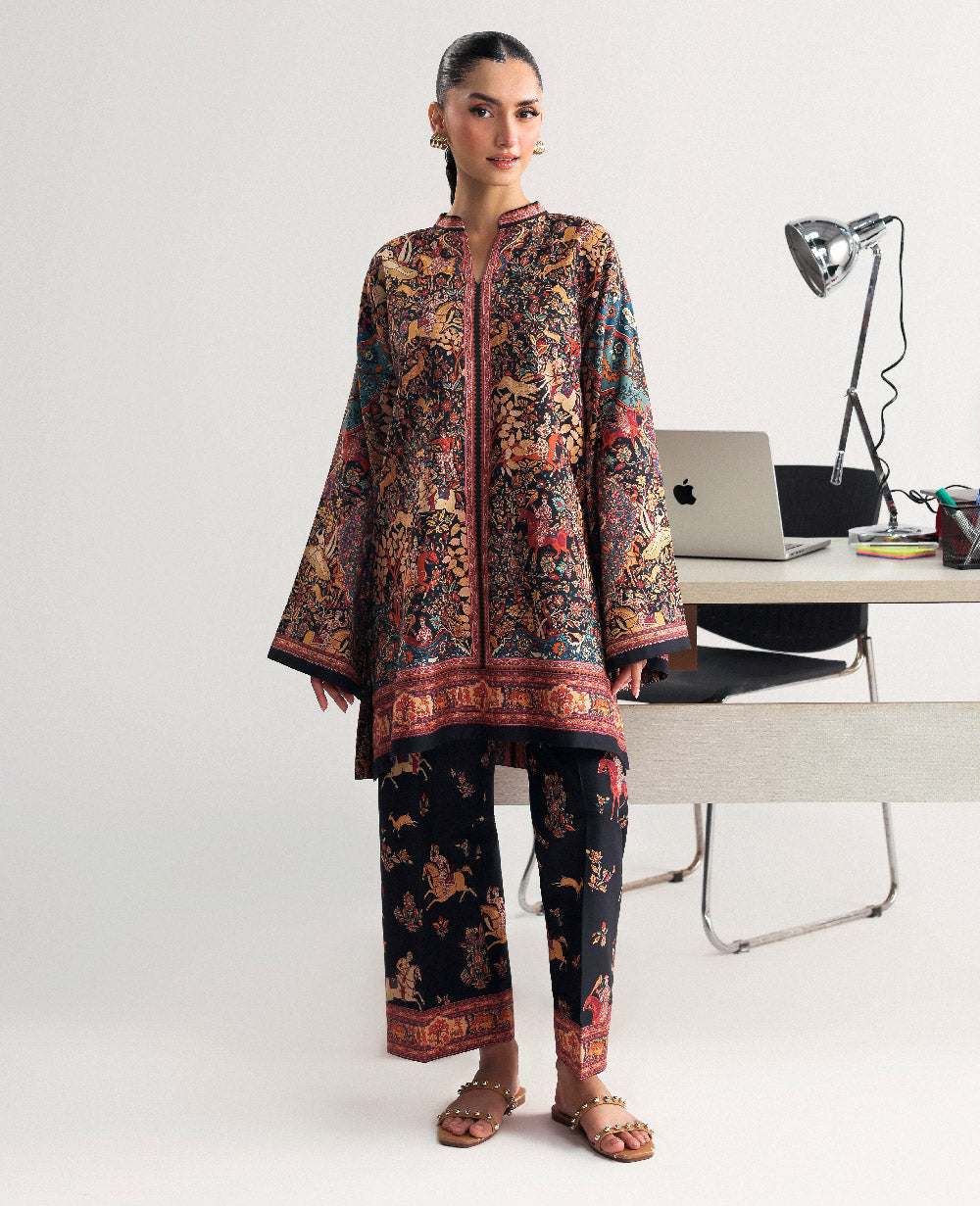Noir – authentic Pakistani dress from the Republic Womenswear Essentials Pre Fall collection for women in the UK