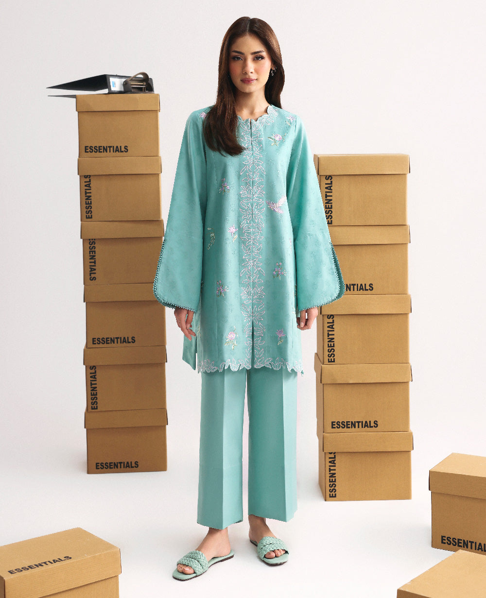 Zaynah – authentic Pakistani dress from the Republic Womenswear Essentials Pre Fall collection for women in the UK