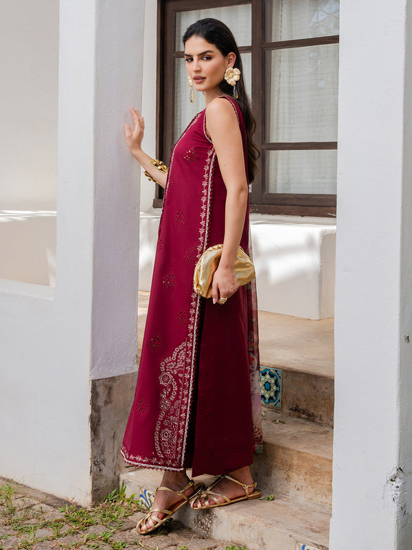 Izel | Dareen Luxury Lawn 26 | Eshaal by Izel - Designer Dress - Type : Luxury Dress - Available at Libayah - 100% Original