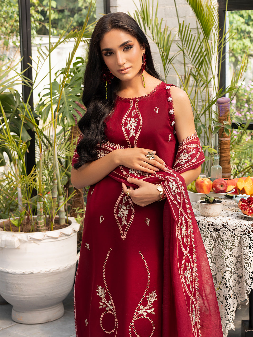 Izel | Meadow Muse Embroidered Lawn 25 | EVARA by Izel - Designer Dress - Type: Ladies Clothes - Available at Libayah - 100% Original