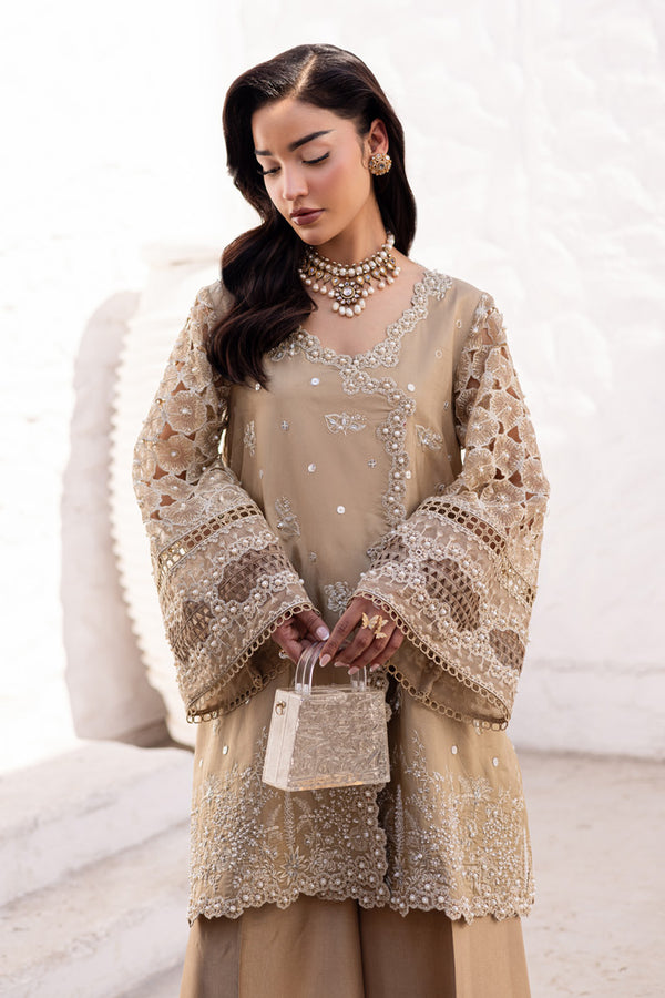 Marjjan | Elyna Lawn | EVERLY MP-43 (SKIN GOLD) by Marjjan - Designer Dress  - Type : Ladies Clothes - Available at Libayah - 100% Original 