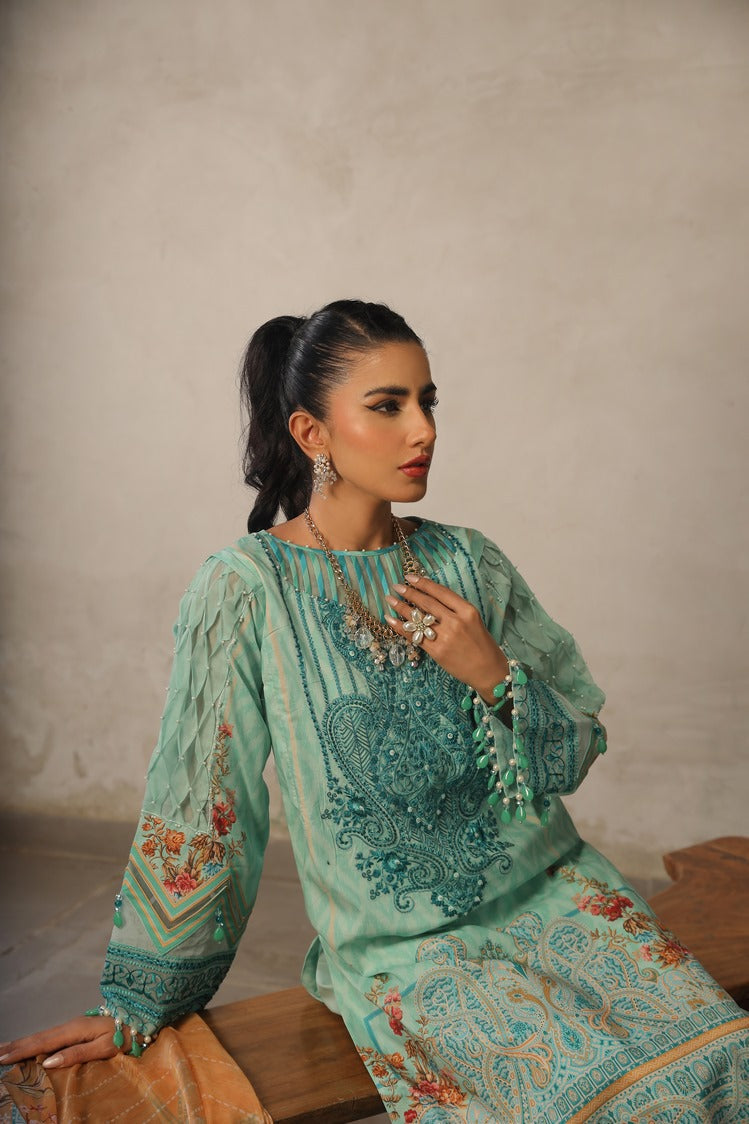 Ellena | Printed Lawn Collection | D09 by Ellena - Designer Dress - Type: Ladies Clothes - Available at Libayah - 100% Original