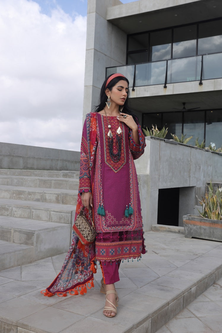 Ellena | Printed Lawn Collection | D12 by Ellena - Designer Dress - Type: Ladies Clothes - Available at Libayah - 100% Original
