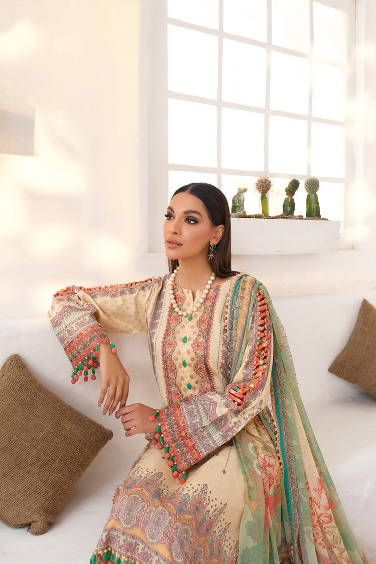 Ellena | Printed Lawn Collection | D15 by Ellena - Designer Dress - Type: Ladies Clothes - Available at Libayah - 100% Original
