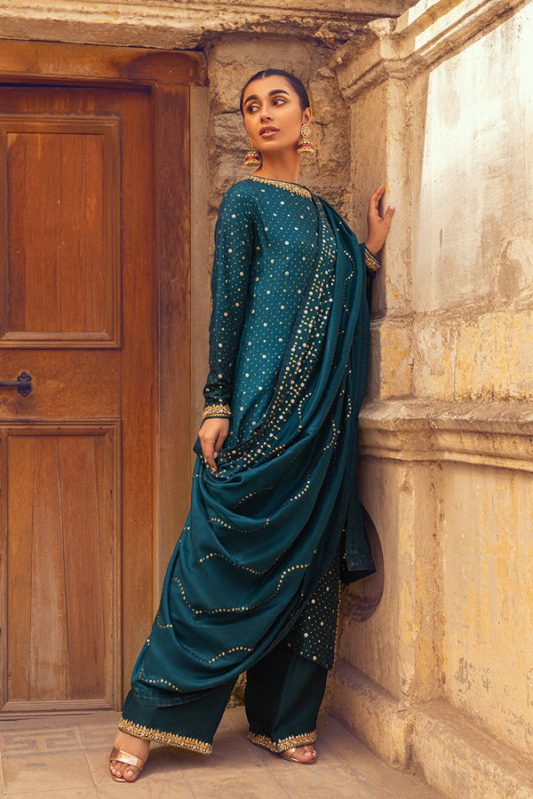 Sana Abbas | Wedding Formals | EZZAH by Sana Abbas - Designer Dress - Type: Ladies Clothes - Available at Libayah - 100% Original