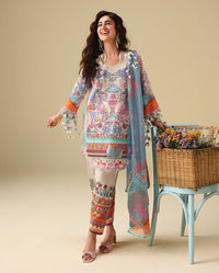 Afrozeh | Basic Pret 26 RTW | NACRE by Afrozeh - Designer Dress  - Type : Ladies Clothes - Available at Libayah - 100% Original 