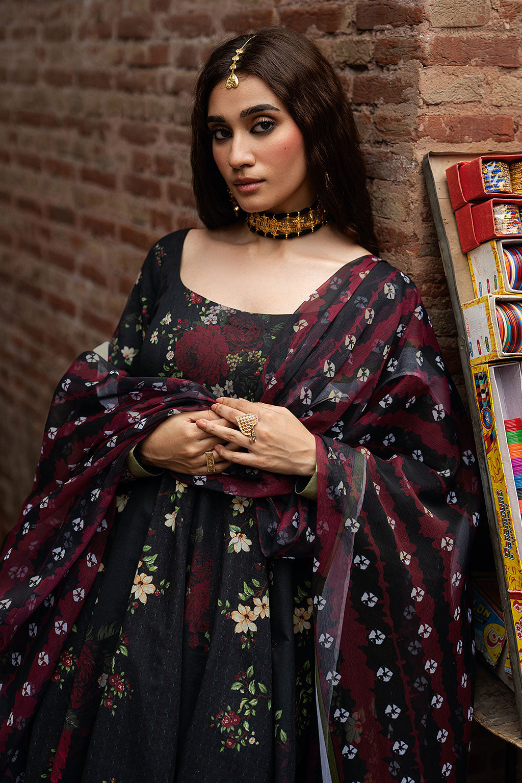 Shagna | Ed Dopahar | SP-106 (KALI RAAT) - by Libayah - Registered Vendor of : Shagna - 100% Original Designer Dress