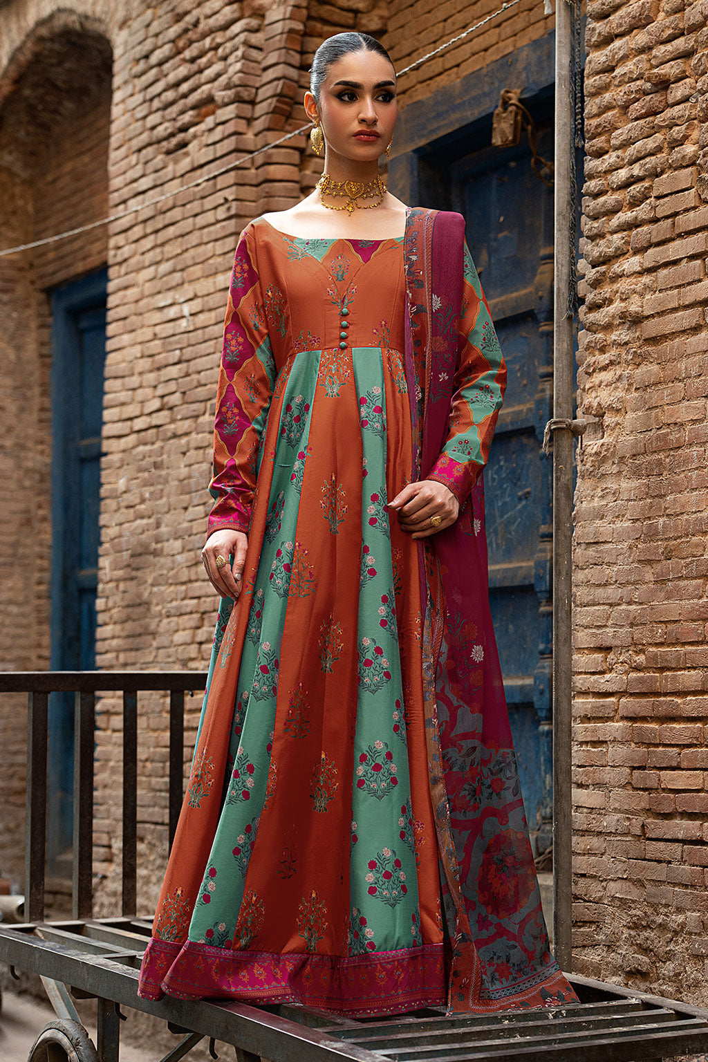 Shagna | Ed Dopahar |SP-107 (RANG) - by Libayah - Registered Vendor of : Shagna - 100% Original Designer Dress