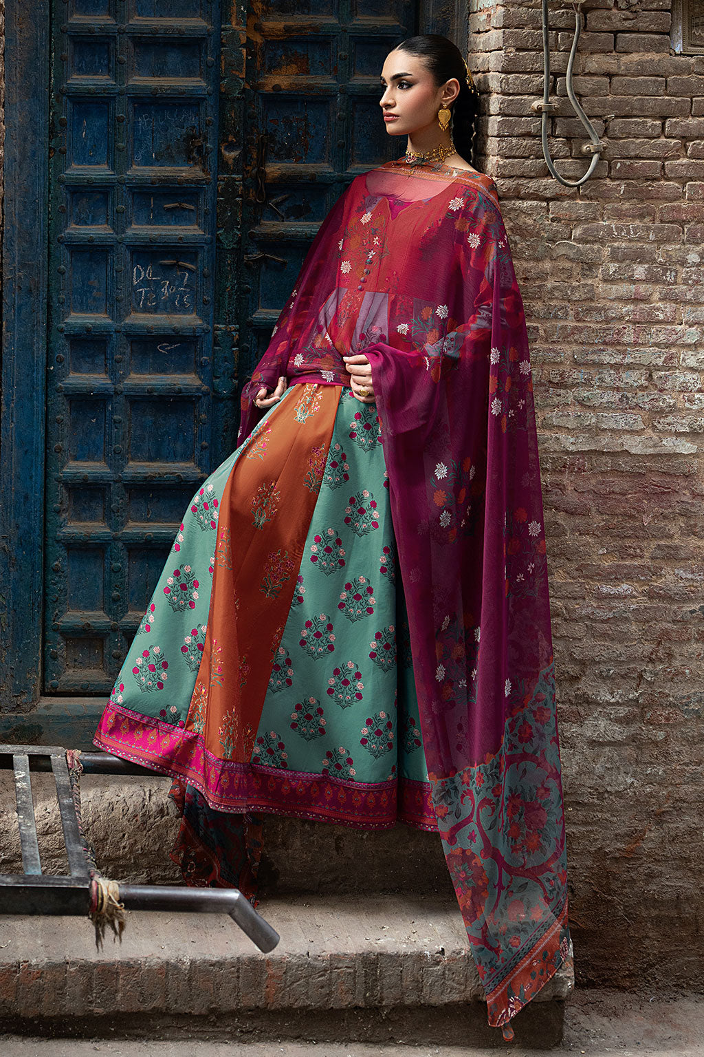 Shagna | Ed Dopahar |SP-107 (RANG) - by Libayah - Registered Vendor of : Shagna - 100% Original Designer Dress