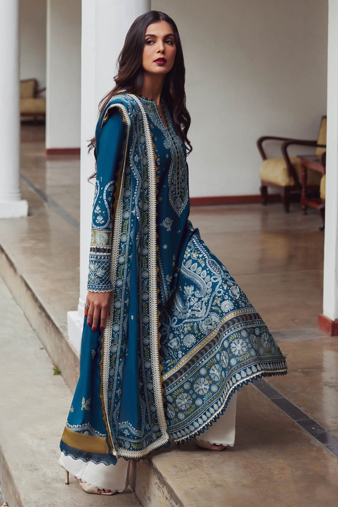 Elan | Lawn 24 | MAHROSH (EL24-04 A) by Elan - Designer Dress - Type: Ladies Clothes - Available at Libayah - 100% Original