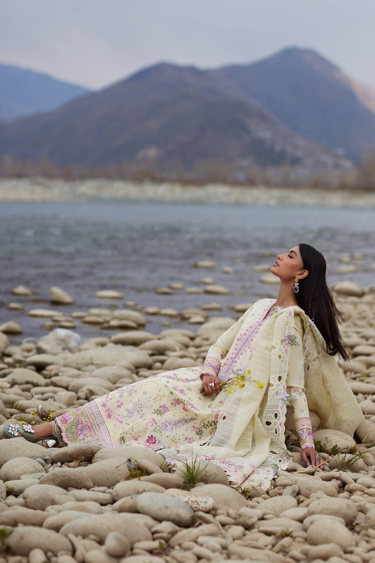 Elan | Lawn 24 | NEDINE (EL24-02 B) by Elan - Designer Dress - Type: Ladies Clothes - Available at Libayah - 100% Original