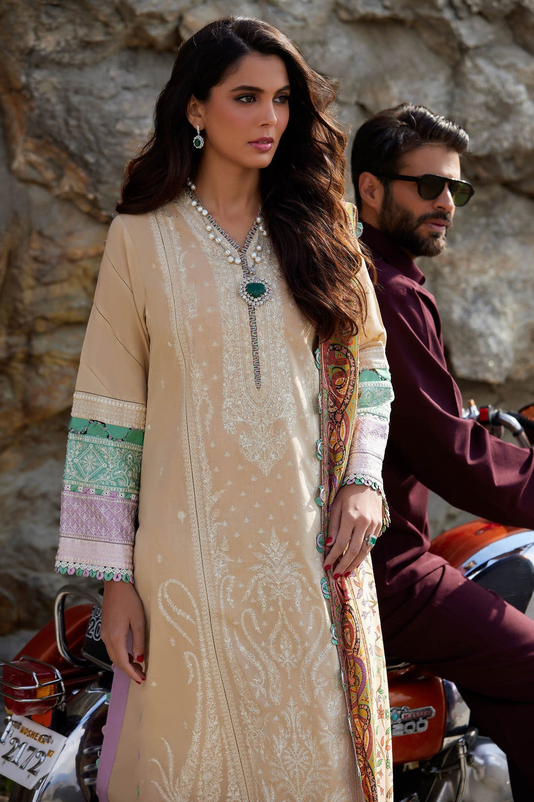 Elan | Lawn 24 | SHERINE (EL24-07 B) by Elan - Designer Dress - Type: Ladies Clothes - Available at Libayah - 100% Original