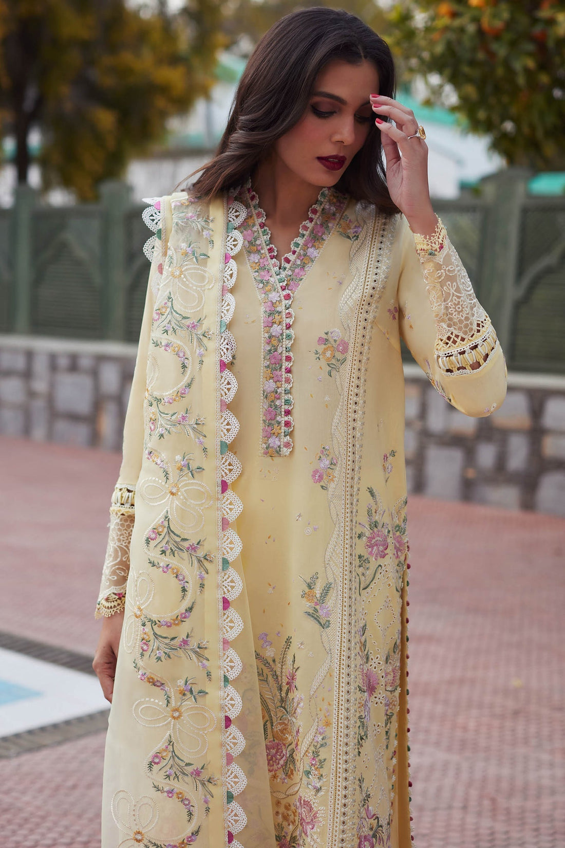 Elan | Lawn 24 | ZENEL (EL24-08 B) by Elan - Designer Dress - Type: Ladies Clothes - Available at Libayah - 100% Original