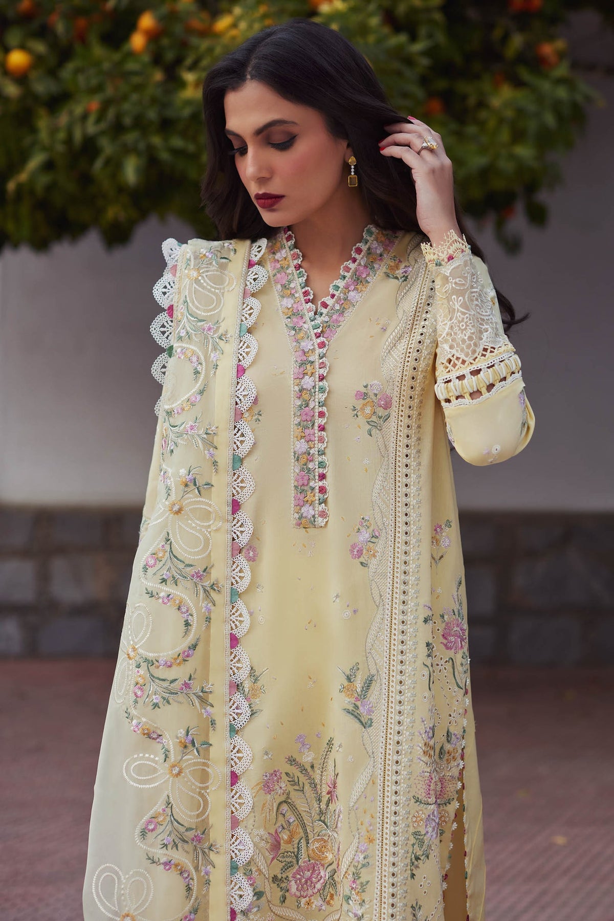 Elan | Lawn 24 | ZENEL (EL24-08 B) by Elan - Designer Dress - Type: Ladies Clothes - Available at Libayah - 100% Original