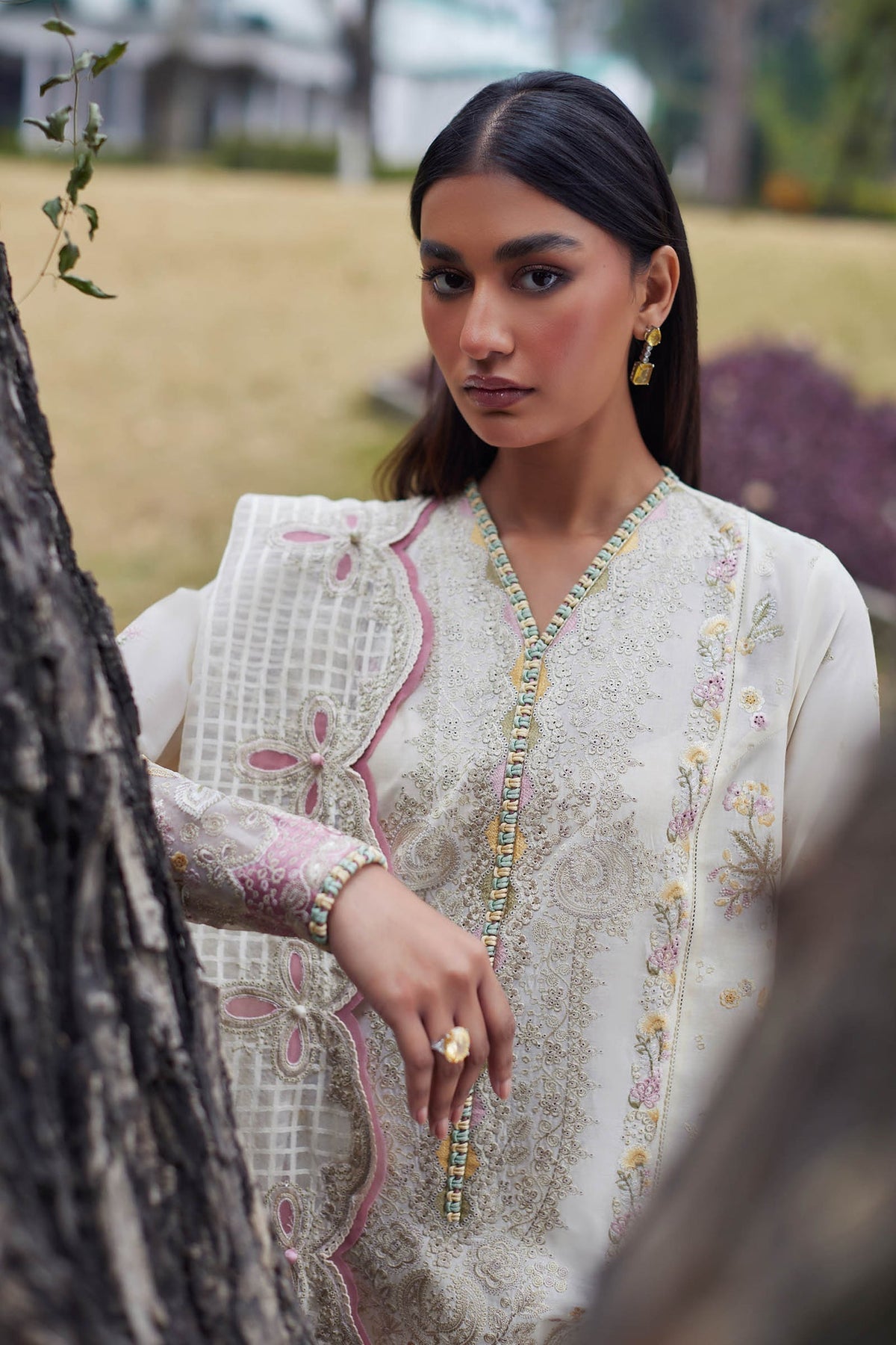 Elan | Lawn 24 | NEZIHA (EL24-05 A) by Elan - Designer Dress - Type: Ladies Clothes - Available at Libayah - 100% Original