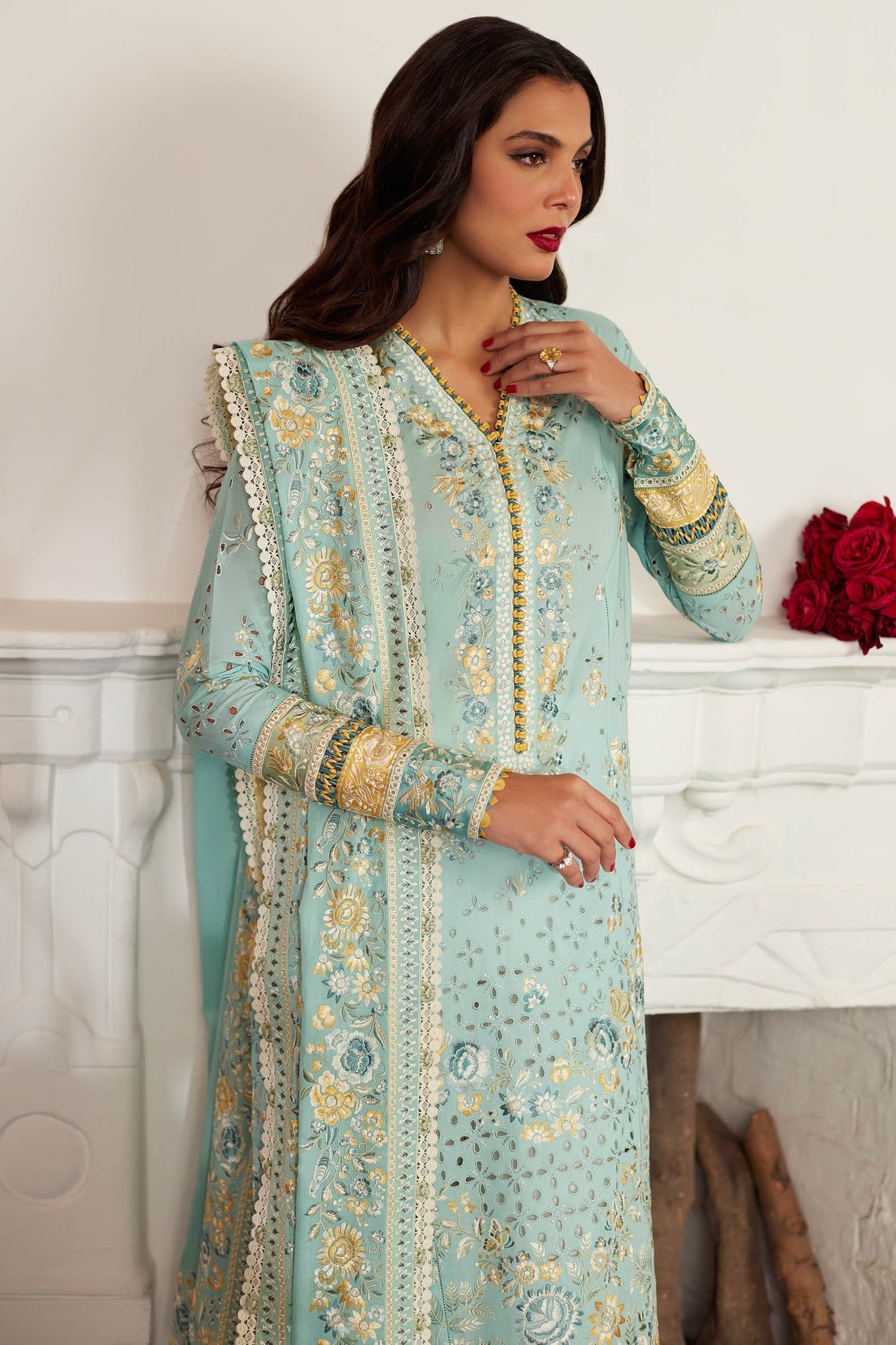 Elan | Lawn 24 | IVANA (EL24-06 A) by Elan - Designer Dress - Type: Ladies Clothes - Available at Libayah - 100% Original