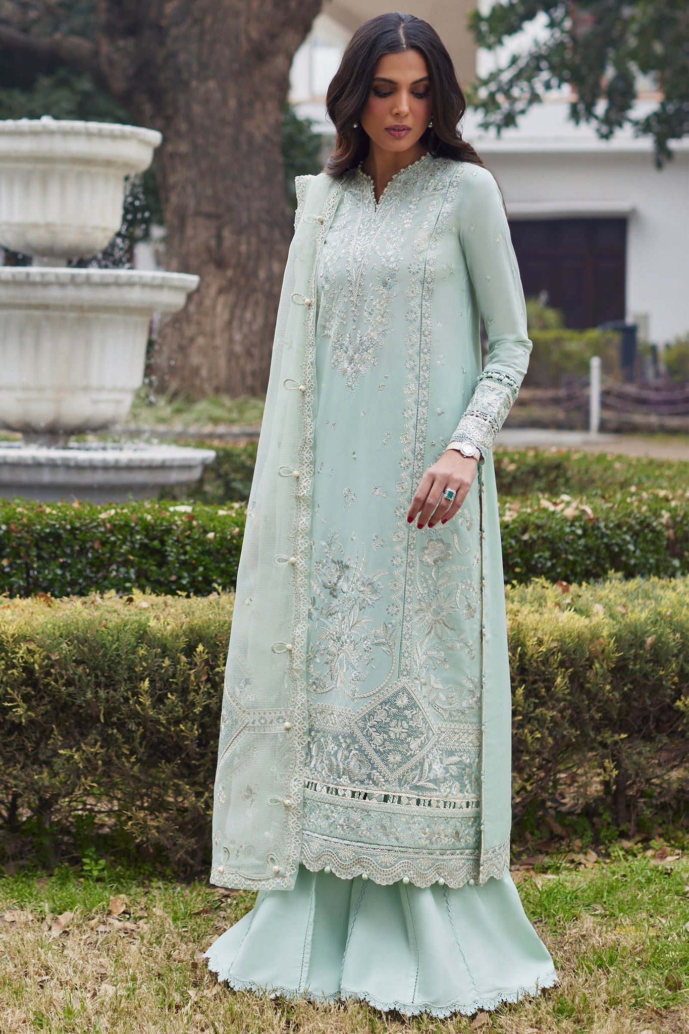 Elan | Lawn 24 | MINA (EL24-01 B) by Elan - Designer Dress - Type: Ladies Clothes - Available at Libayah - 100% Original