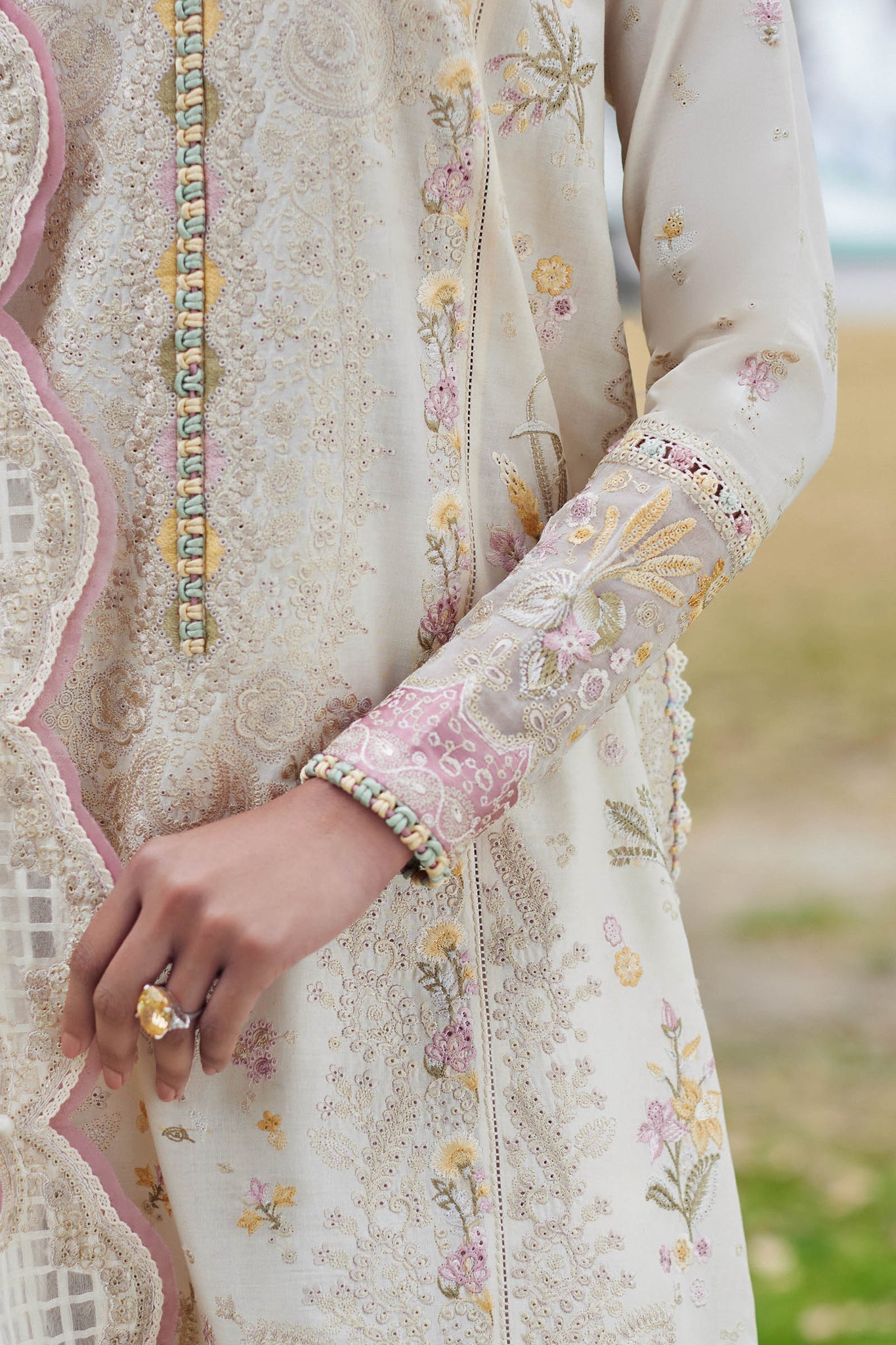 Elan | Lawn 24 | NEZIHA (EL24-05 A) by Elan - Designer Dress - Type: Ladies Clothes - Available at Libayah - 100% Original