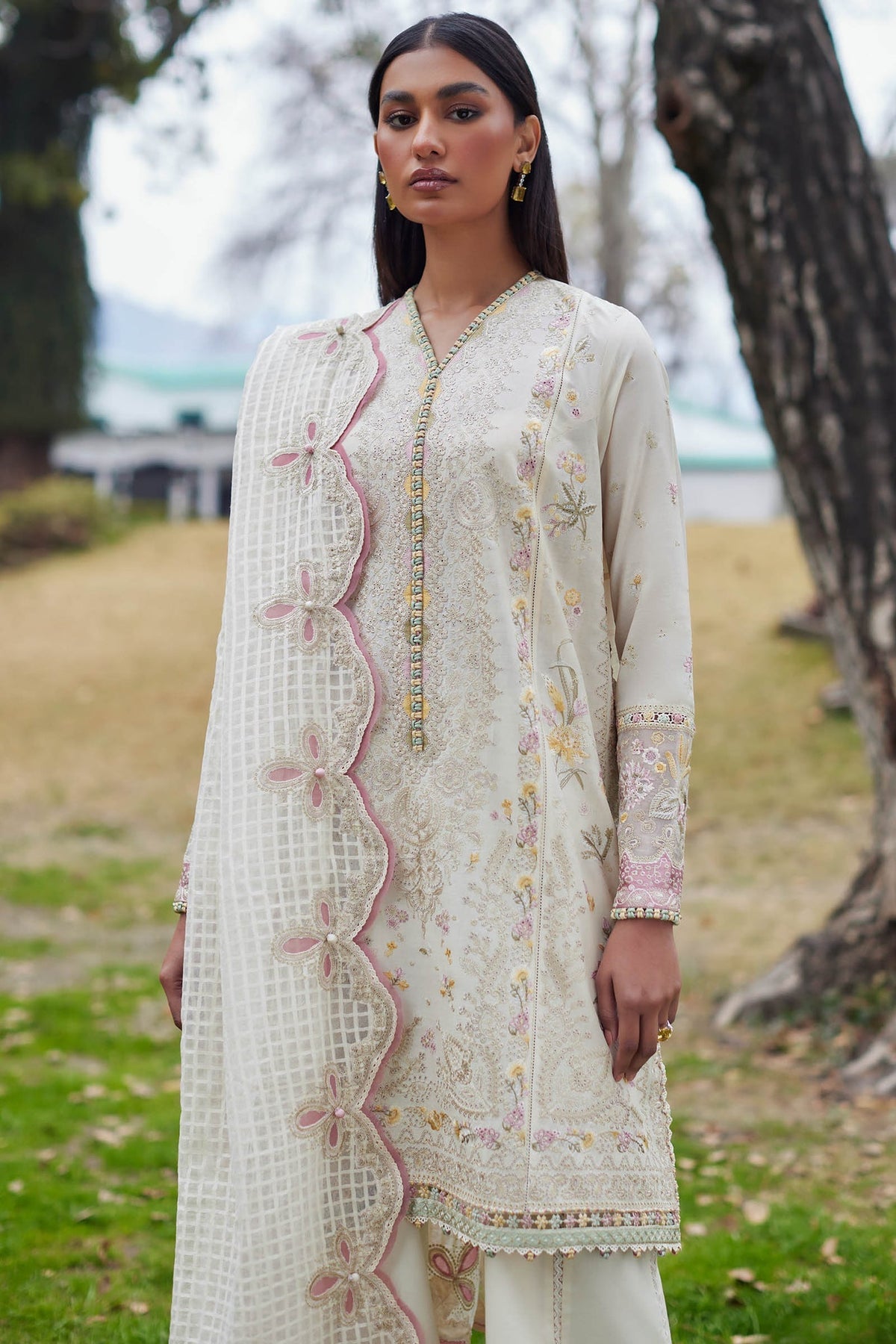 Elan | Lawn 24 | NEZIHA (EL24-05 A) by Elan - Designer Dress - Type: Ladies Clothes - Available at Libayah - 100% Original