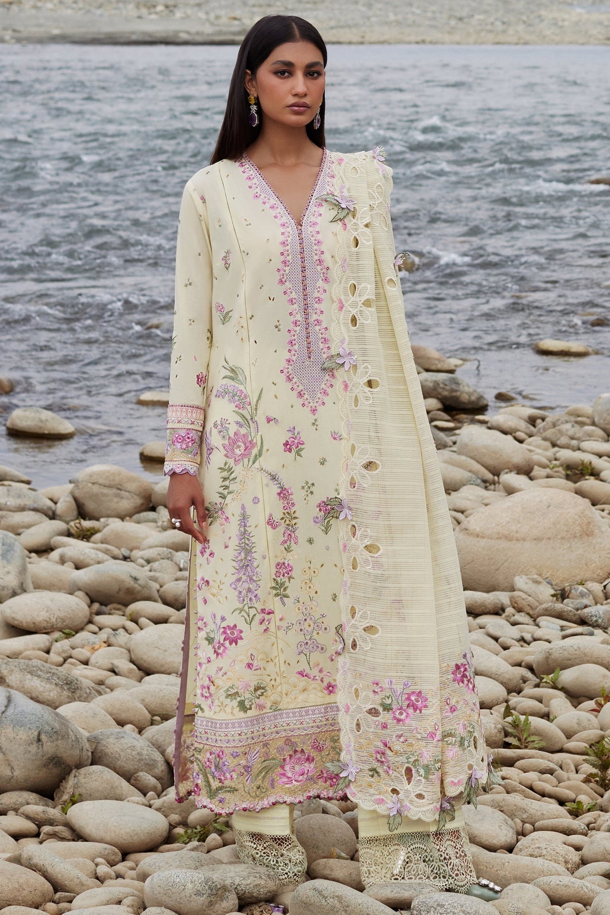 Elan | Lawn 24 | NEDINE (EL24-02 B) by Elan - Designer Dress - Type: Ladies Clothes - Available at Libayah - 100% Original