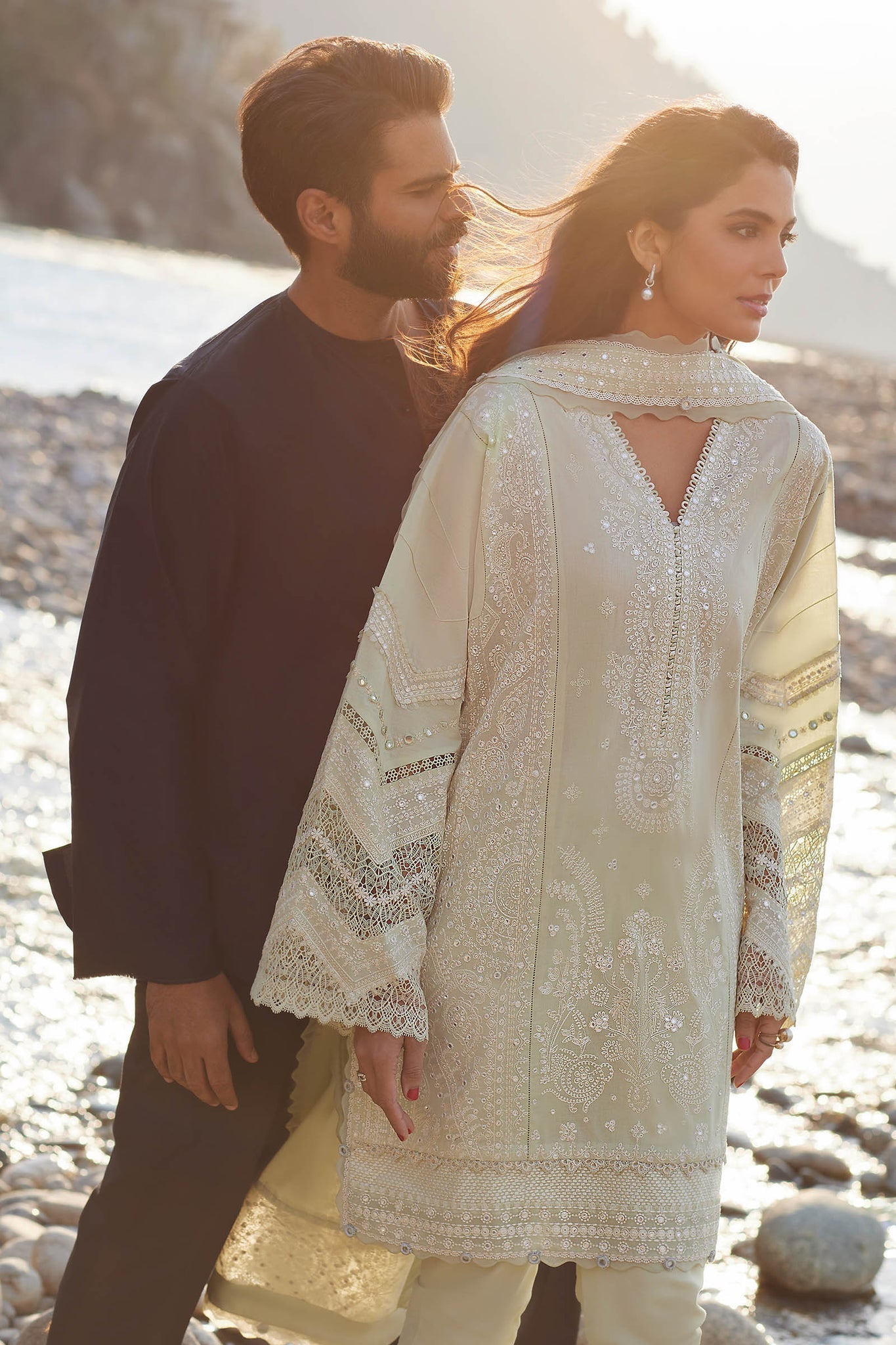 Elan | Lawn 24 | ZEINA (EL24-12 A) by Elan - Designer Dress - Type: Ladies Clothes - Available at Libayah - 100% Original