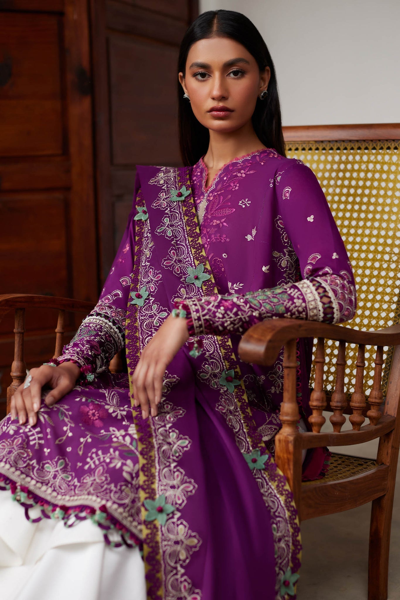 Elan | Lawn 24 |QISTINA (EL24-03 A) by Elan - Designer Dress - Type: Ladies Clothes - Available at Libayah - 100% Original