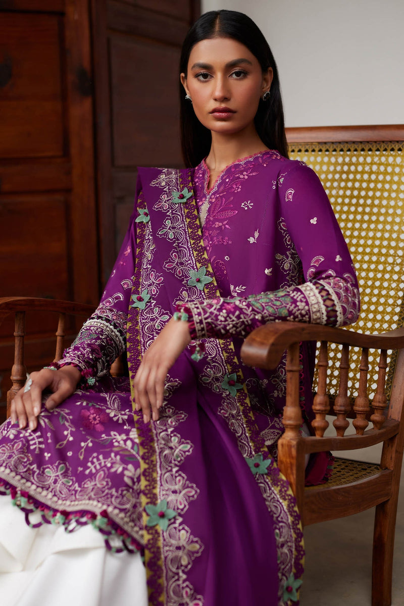 Elan | Lawn 24 |QISTINA (EL24-03 A) by Elan - Designer Dress - Type: Ladies Clothes - Available at Libayah - 100% Original