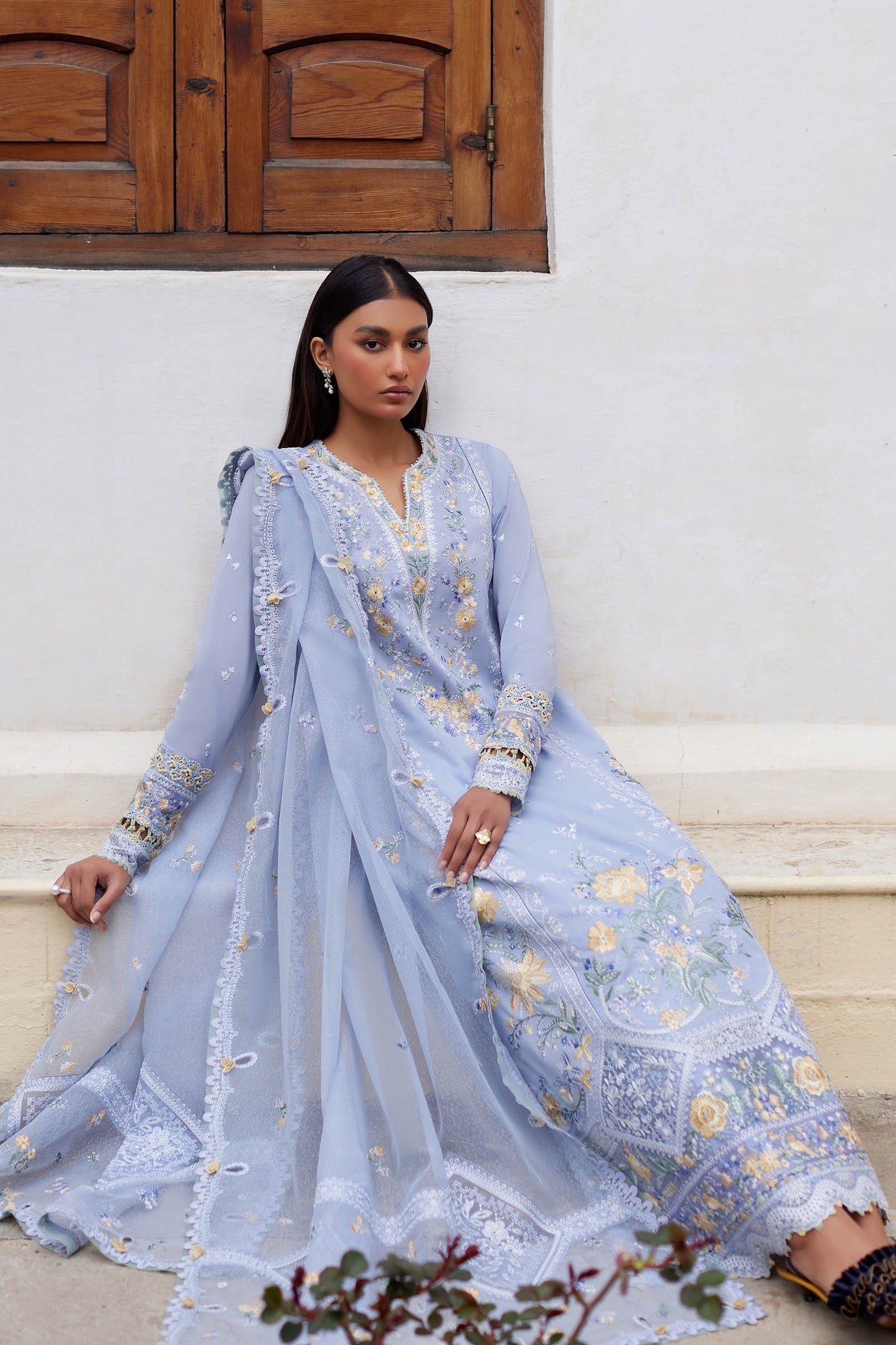 Elan | Lawn 24 | MINA (EL24-01 A) by Elan - Designer Dress - Type: Ladies Clothes - Available at Libayah - 100% Original