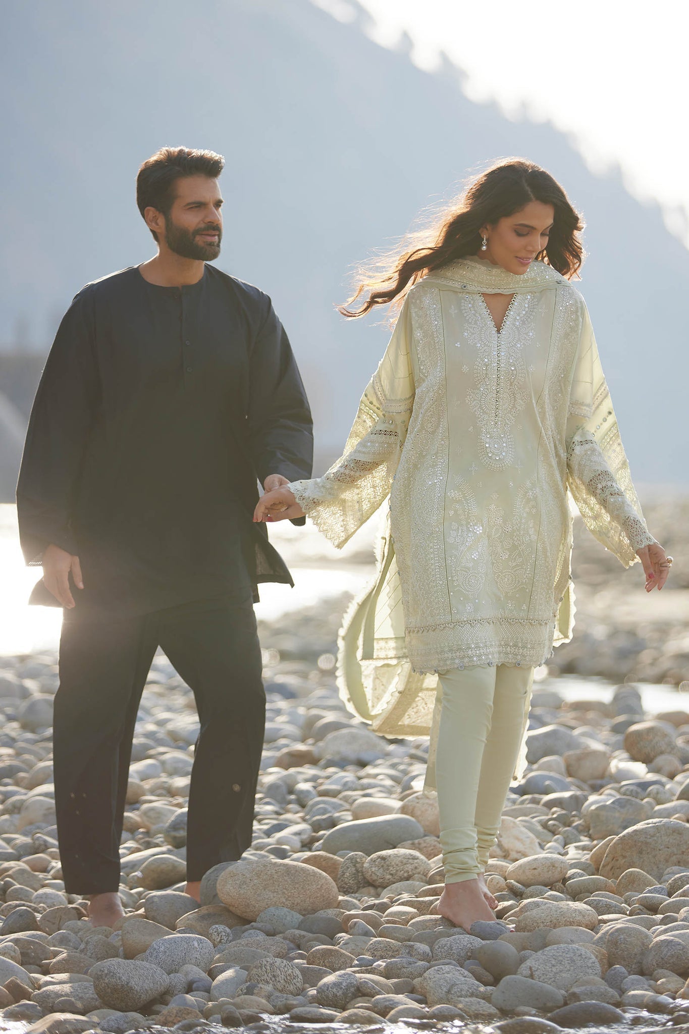 Elan | Lawn 24 | ZEINA (EL24-12 A) by Elan - Designer Dress - Type: Ladies Clothes - Available at Libayah - 100% Original