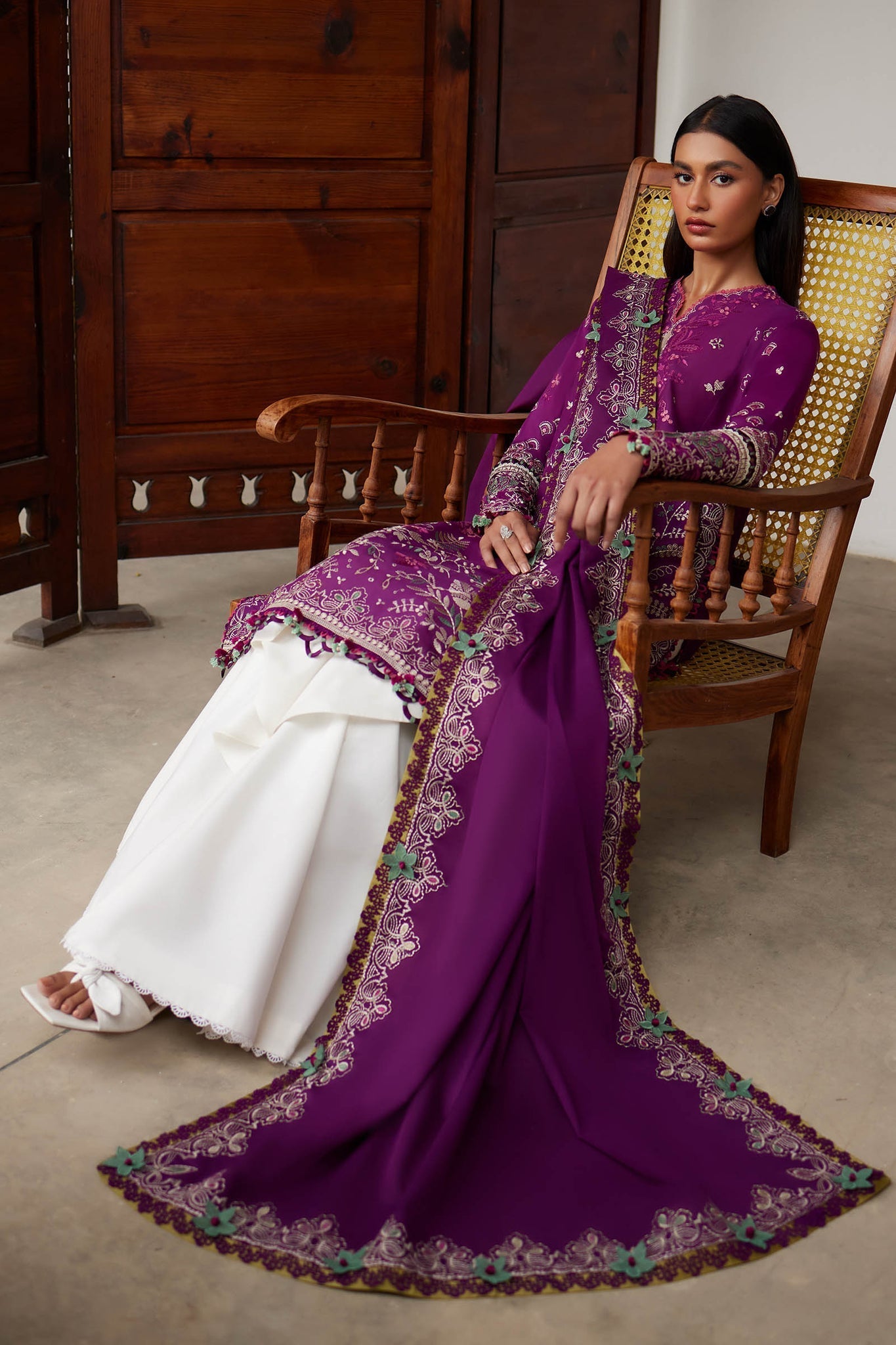 Elan | Lawn 24 |QISTINA (EL24-03 A) by Elan - Designer Dress - Type: Ladies Clothes - Available at Libayah - 100% Original