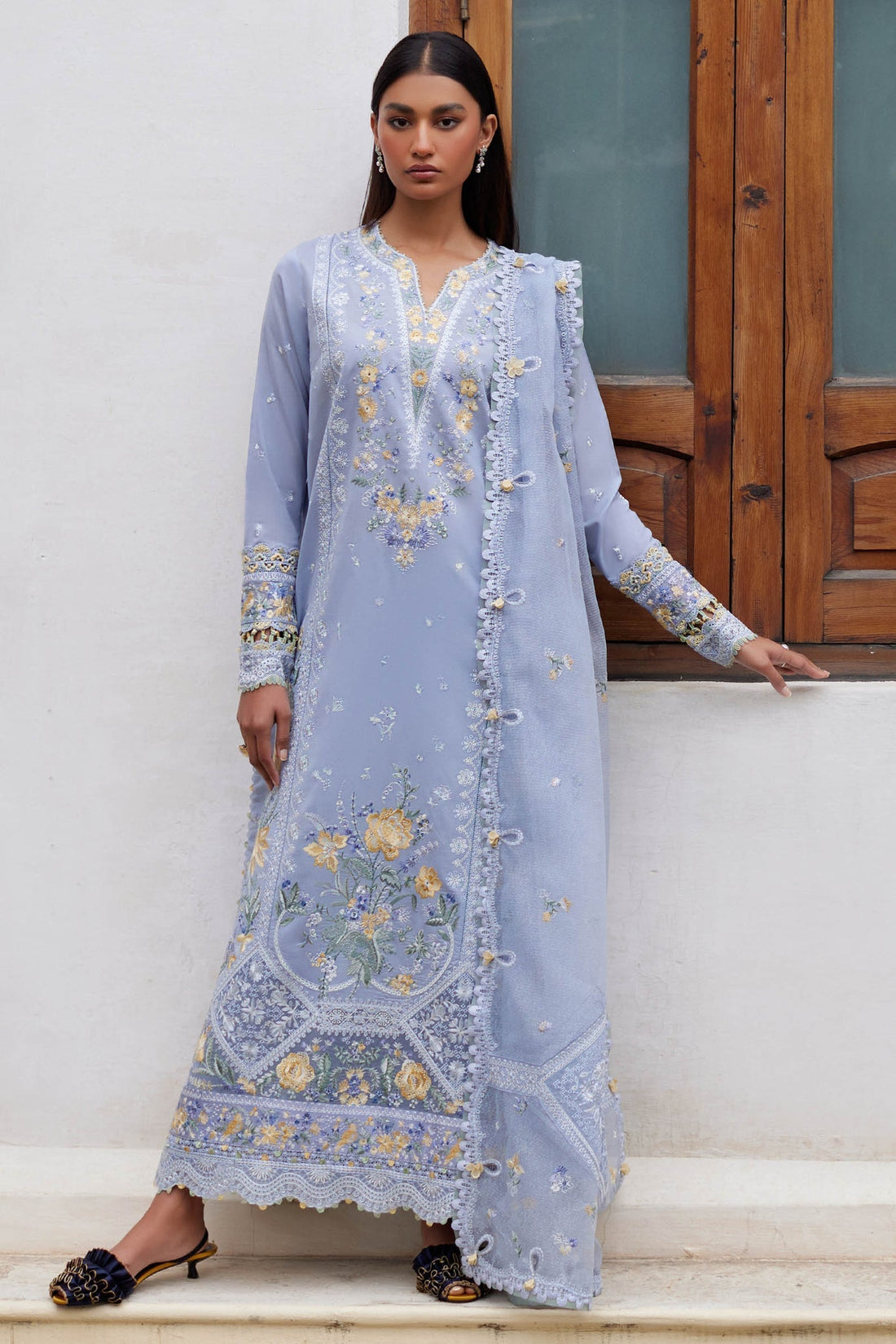 Elan | Lawn 24 | MINA (EL24-01 A) by Elan - Designer Dress - Type: Ladies Clothes - Available at Libayah - 100% Original