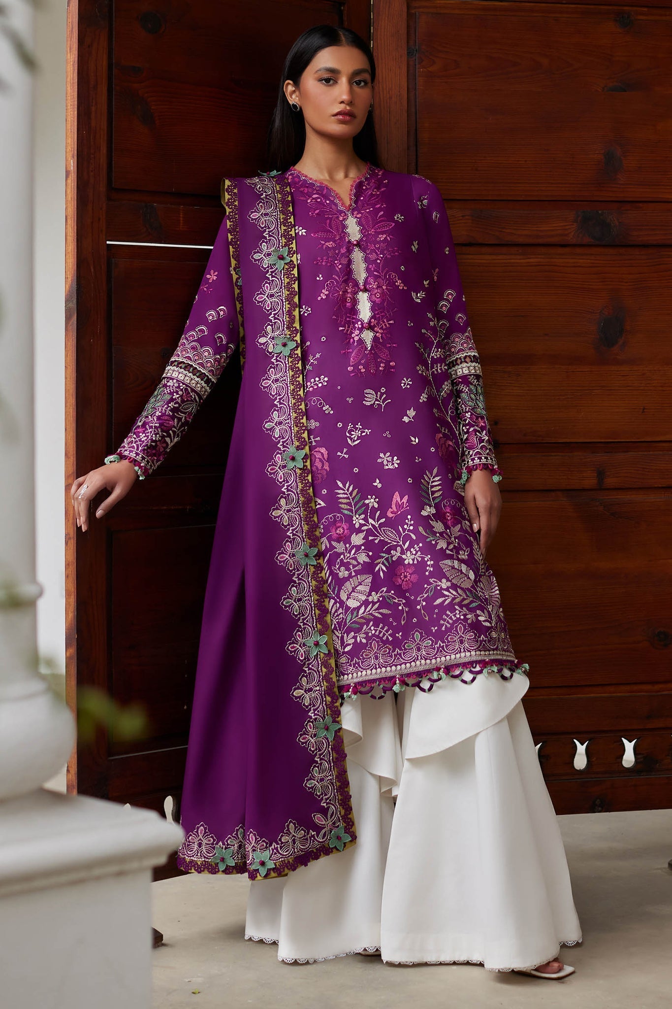 Elan | Lawn 24 |QISTINA (EL24-03 A) by Elan - Designer Dress - Type: Ladies Clothes - Available at Libayah - 100% Original