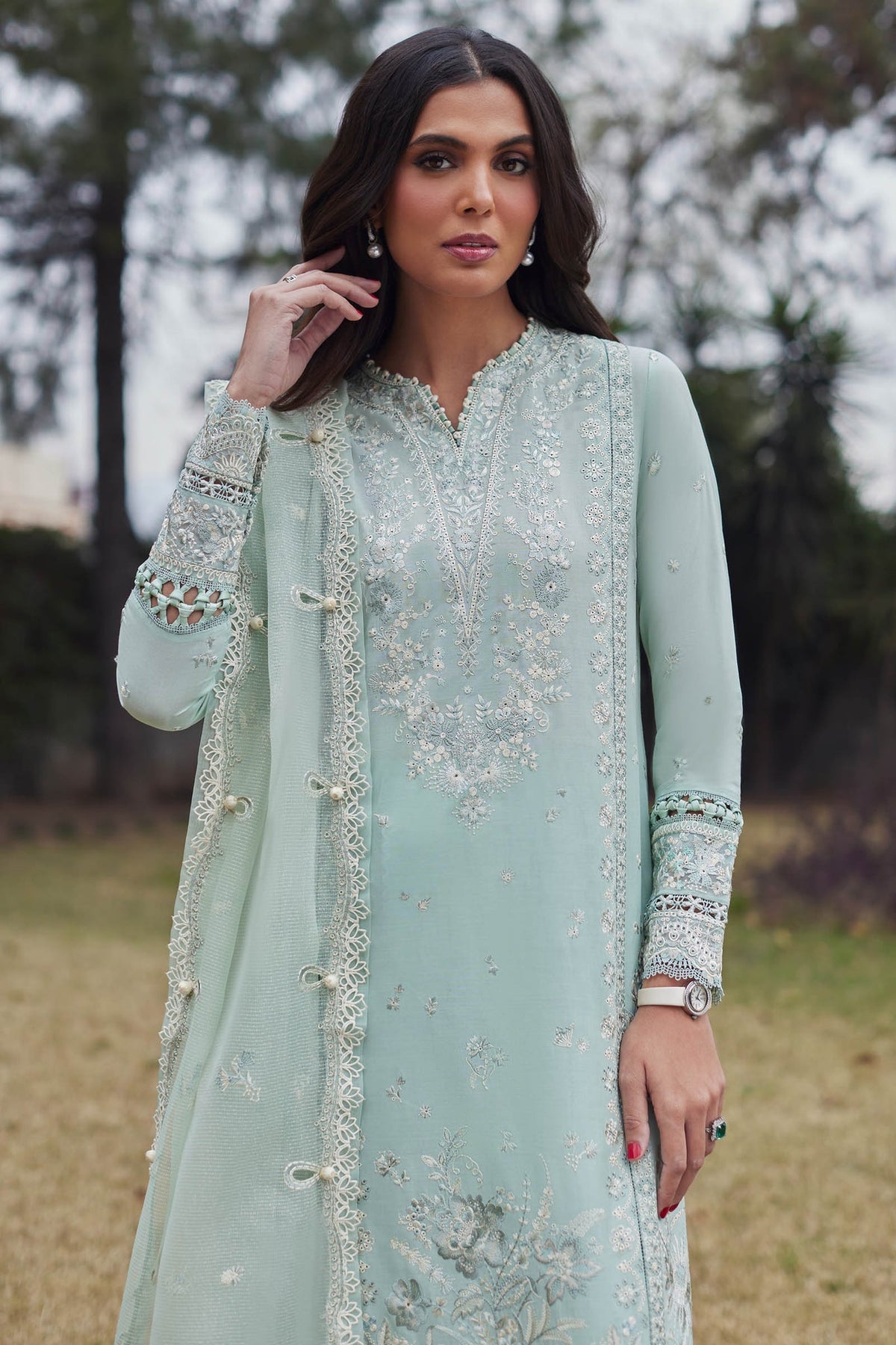 Elan | Lawn 24 | MINA (EL24-01 B) by Elan - Designer Dress - Type: Ladies Clothes - Available at Libayah - 100% Original