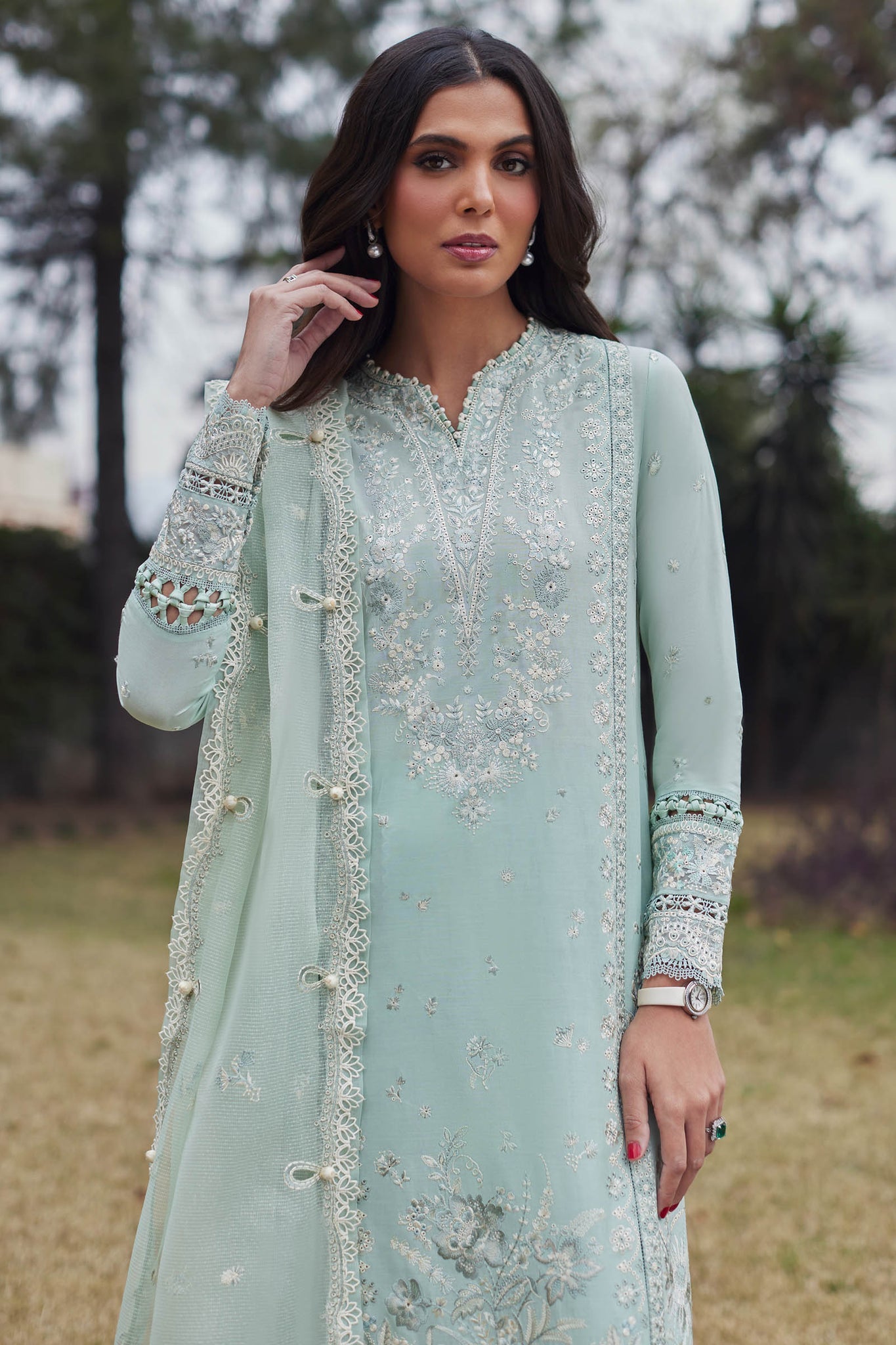 Elan | Lawn 24 | MINA (EL24-01 B) by Elan - Designer Dress - Type: Ladies Clothes - Available at Libayah - 100% Original