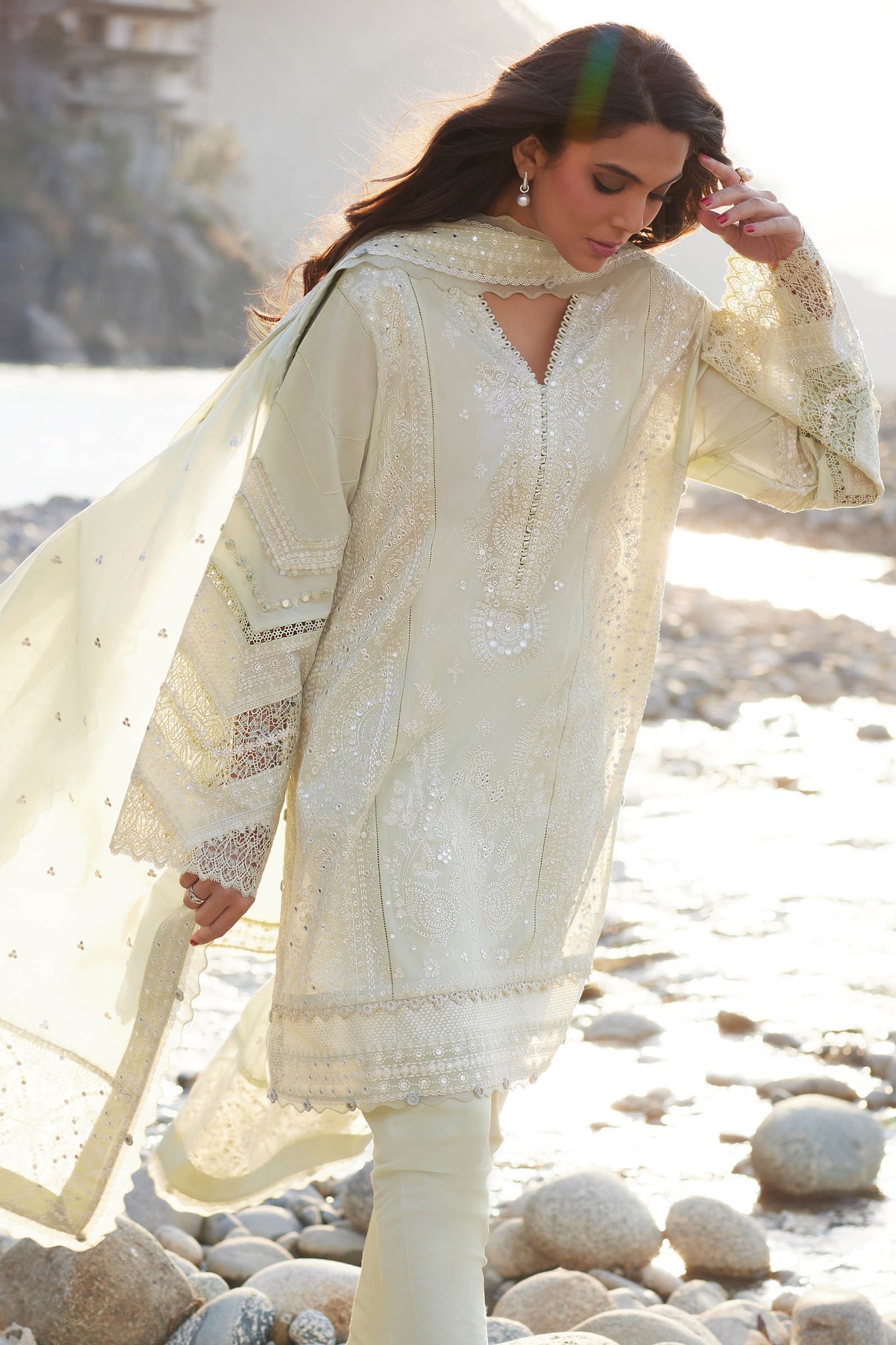 Elan | Lawn 24 | ZEINA (EL24-12 A) by Elan - Designer Dress - Type: Ladies Clothes - Available at Libayah - 100% Original