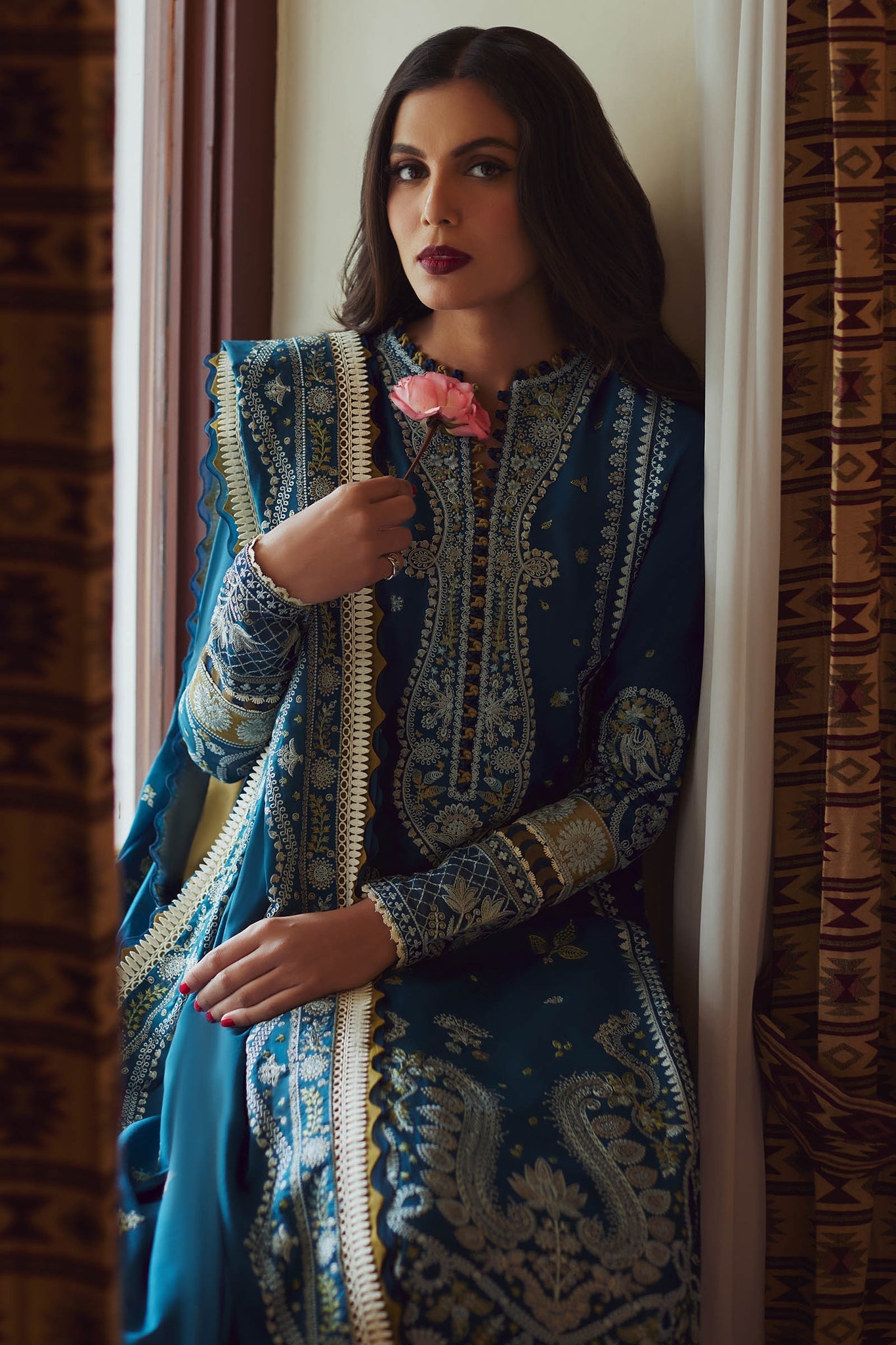 Elan | Lawn 24 | MAHROSH (EL24-04 A) by Elan - Designer Dress - Type: Ladies Clothes - Available at Libayah - 100% Original