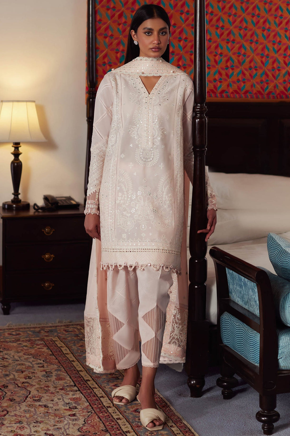 Elan | Lawn 24 | ZEINA (EL24-12 B) by Elan - Designer Dress - Type: Ladies Clothes - Available at Libayah - 100% Original