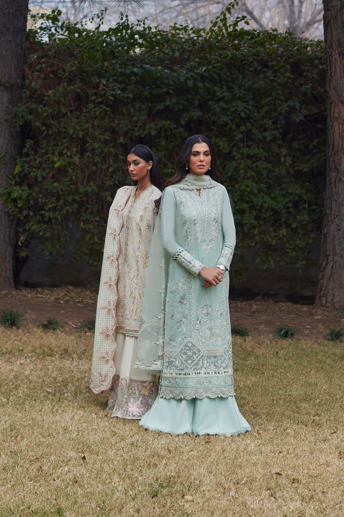 Elan | Lawn 24 | MINA (EL24-01 B) by Elan - Designer Dress - Type: Ladies Clothes - Available at Libayah - 100% Original
