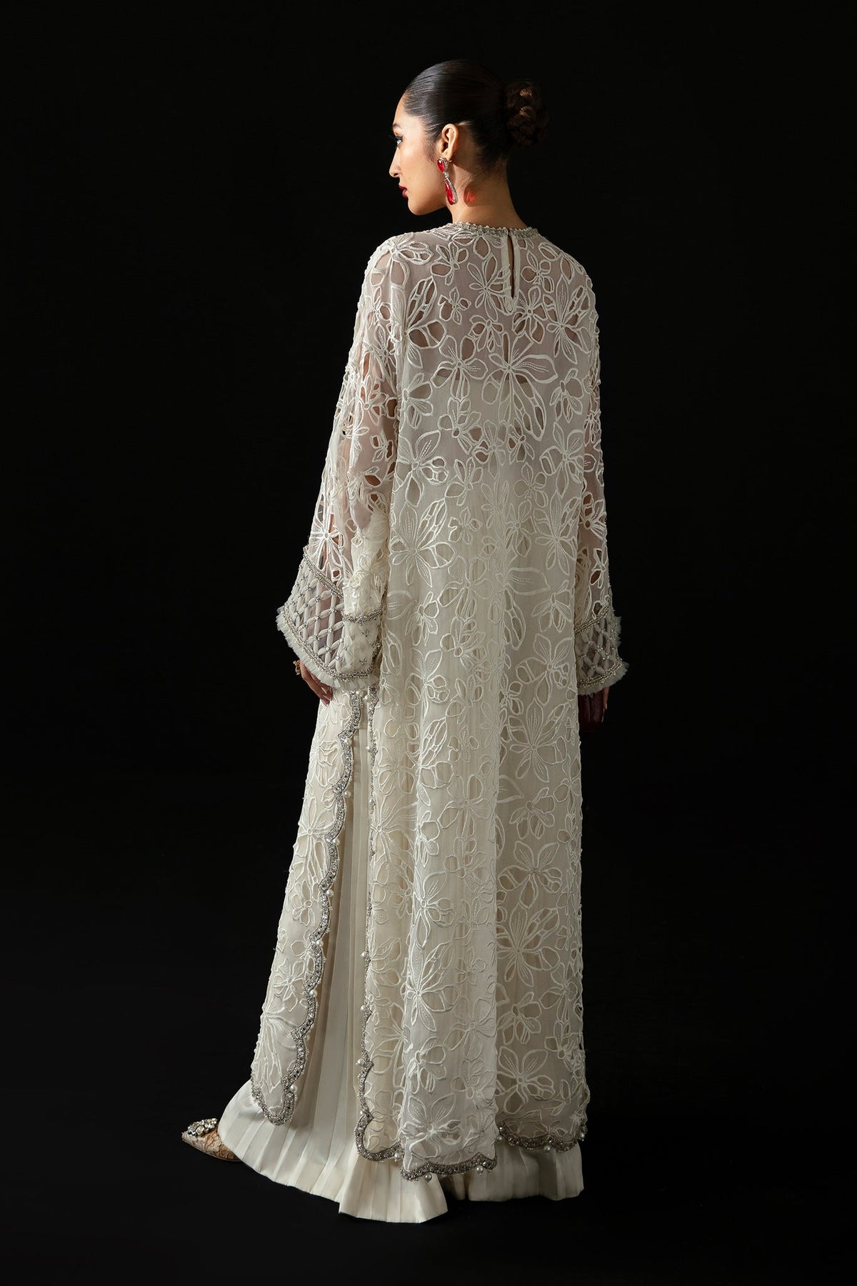 Elan | Pret Crepusule |  VOILE D'ARGENT (EP-21308) by Elan - Designer Dress - Type: Ladies Clothes - Available at Libayah - 100% Original