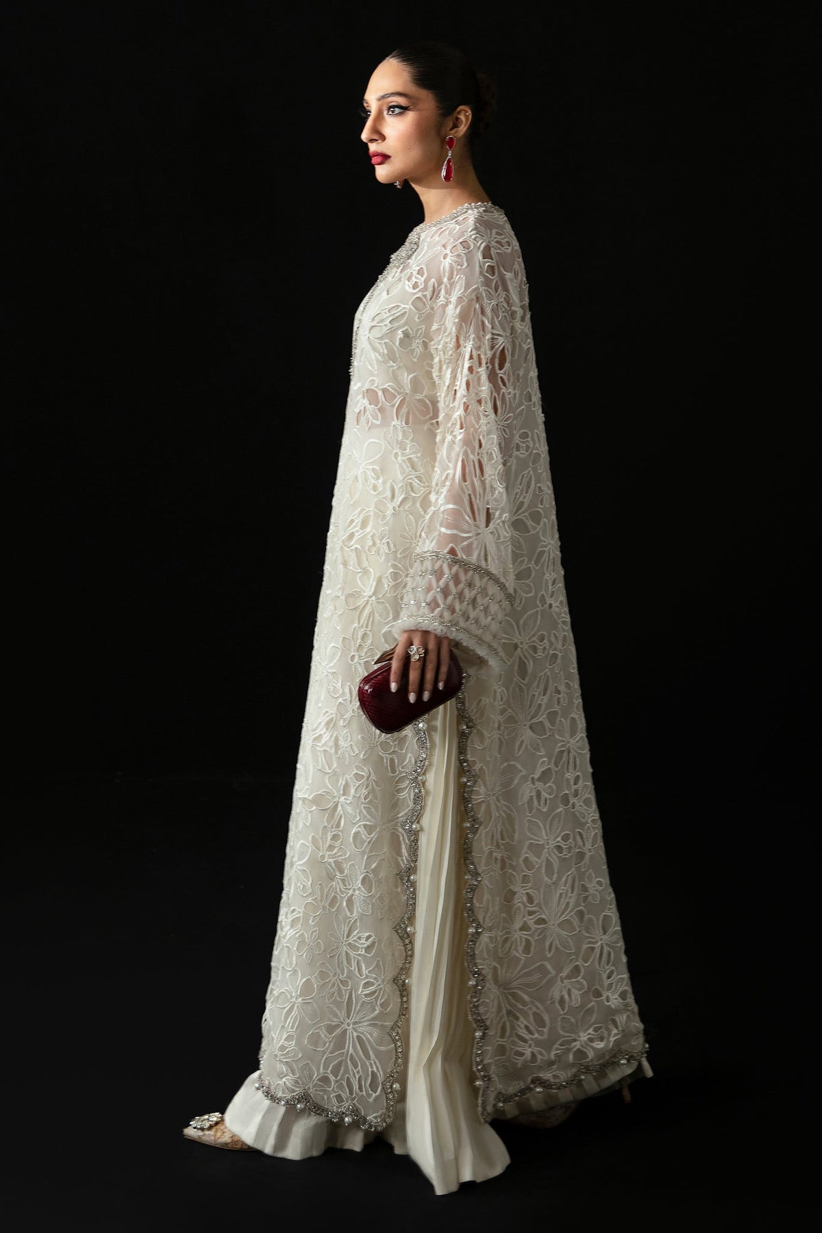 Elan | Pret Crepusule |  VOILE D'ARGENT (EP-21308) by Elan - Designer Dress - Type: Ladies Clothes - Available at Libayah - 100% Original