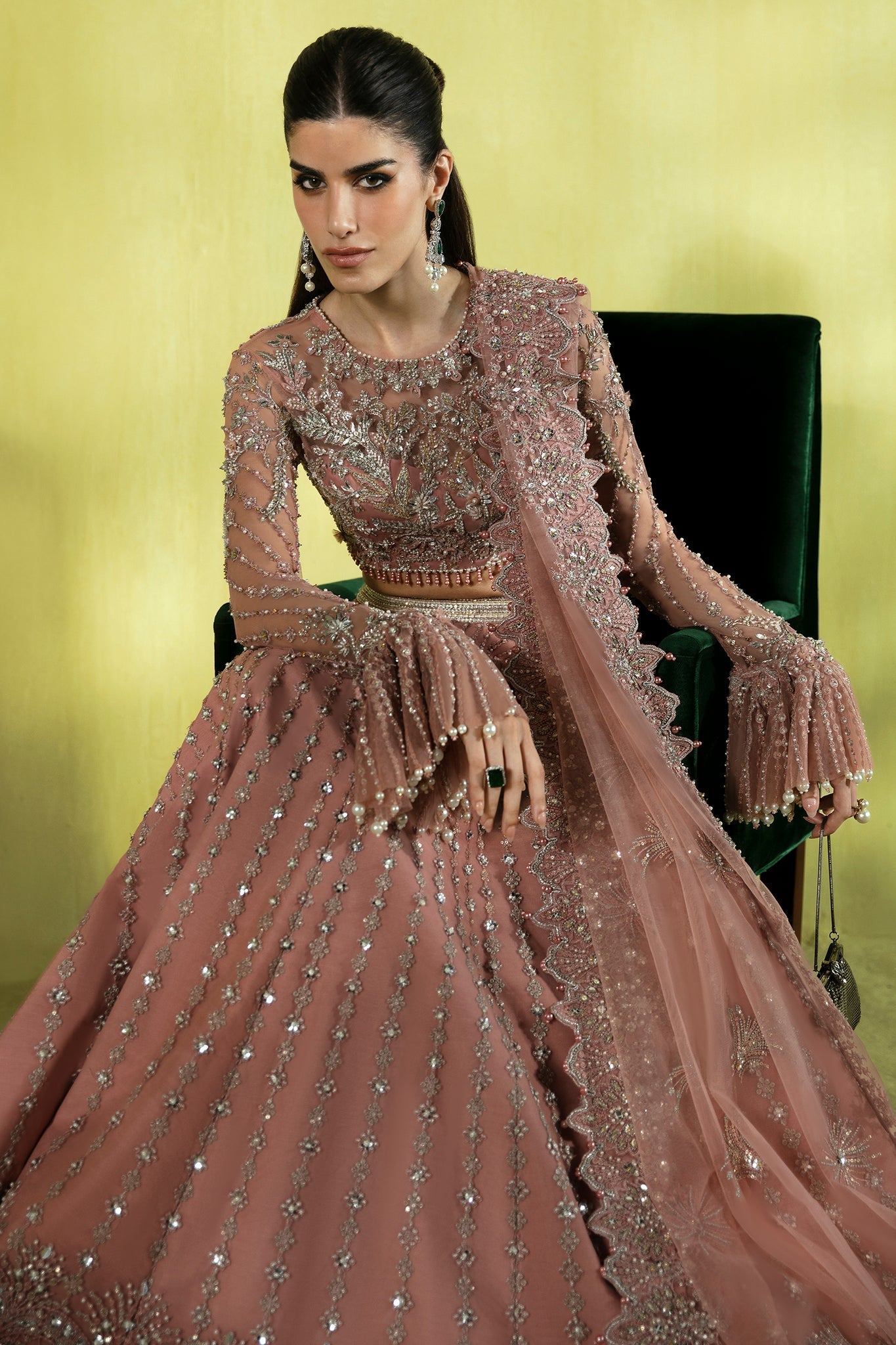 Elan | Pret Crepusule |  Etincelle DE ROSE (EP-21310) by Elan - Designer Dress - Type: Ladies Clothes - Available at Libayah - 100% Original