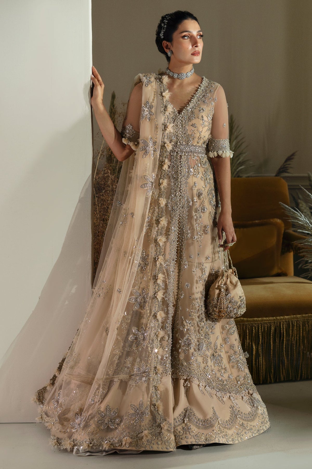 Elan | Wedding Festive 24 | PEARL OF TRANQUILITY (EC24-08) by Elan - Designer Dress - Type: Ladies Clothes - Available at Libayah - 100% Original