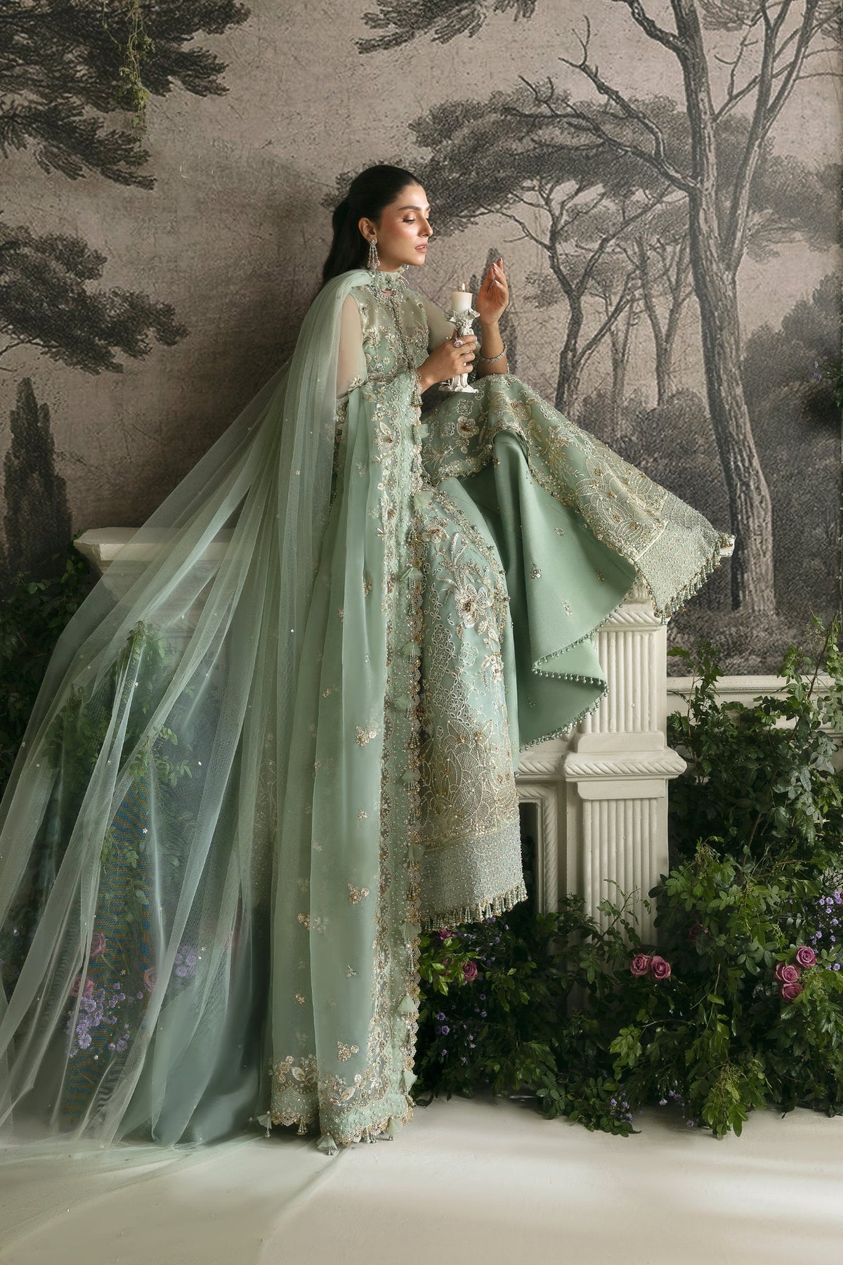 Elan | Wedding Festive 24 | SEA OF SERENITY (EC24-06) by Elan - Designer Dress - Type: Ladies Clothes - Available at Libayah - 100% Original