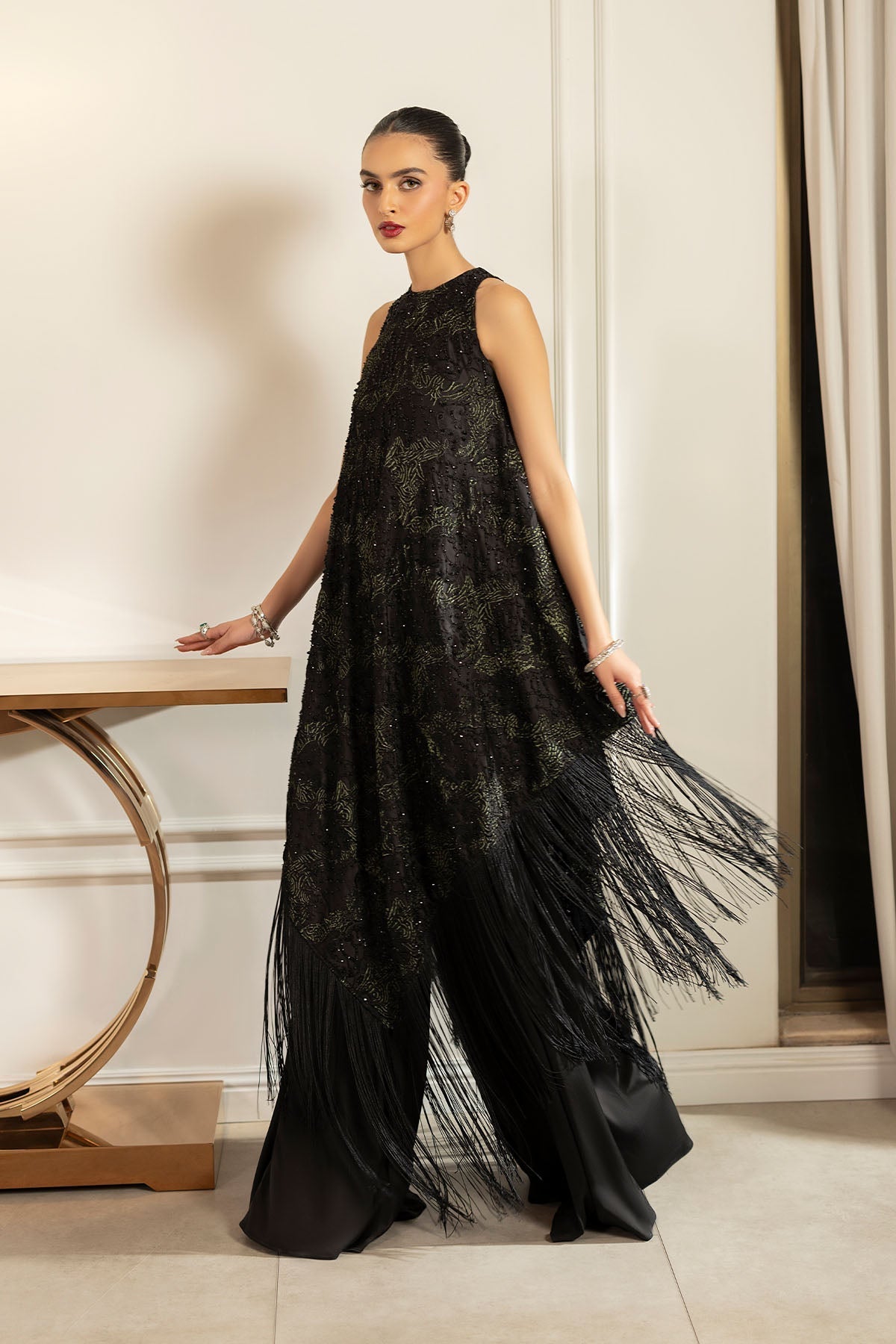 Erum Khan | Elan Formals |Shadow Muse by Erum Khan - Designer Dress  - Type : Ladies Clothes - Available at Libayah - 100% Original 